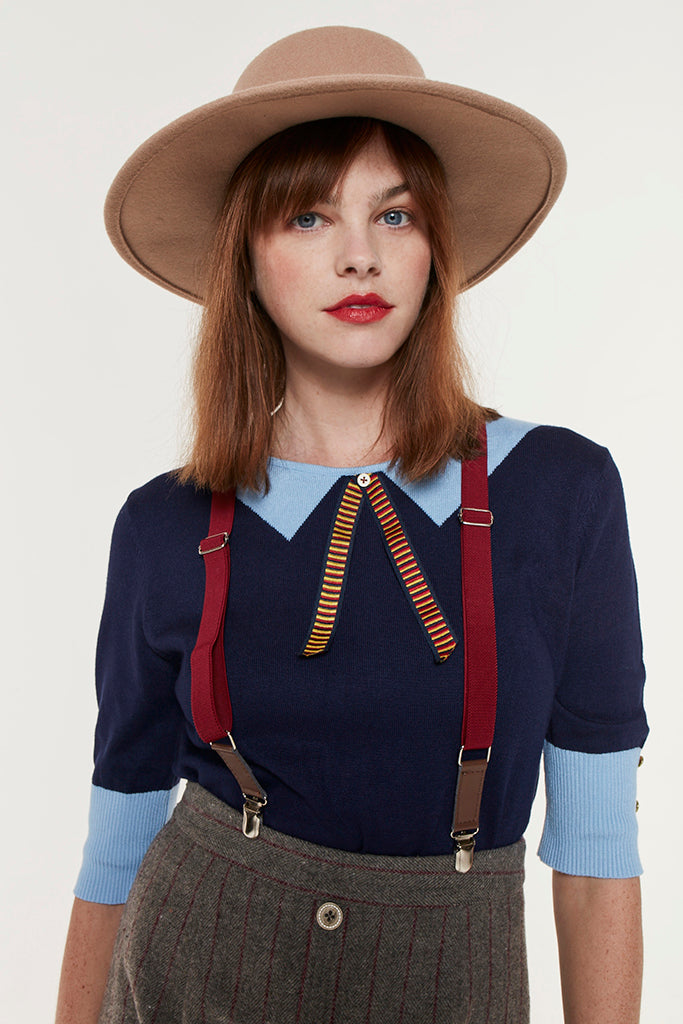 Academia Top (Navy)