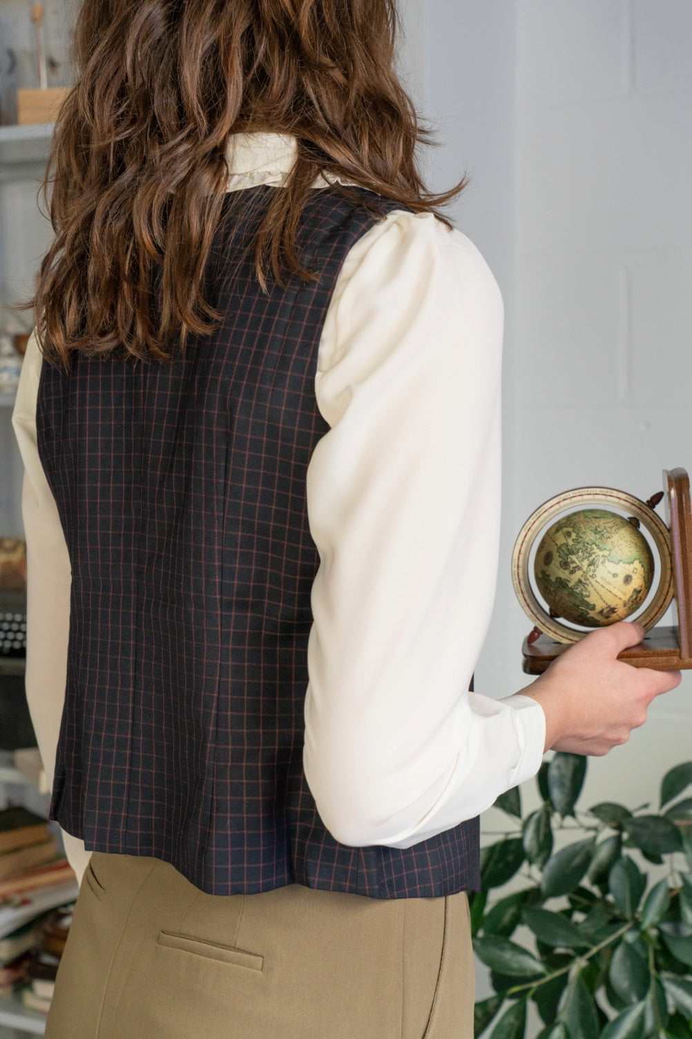 Agatha Navy Waistcoat (Petite)