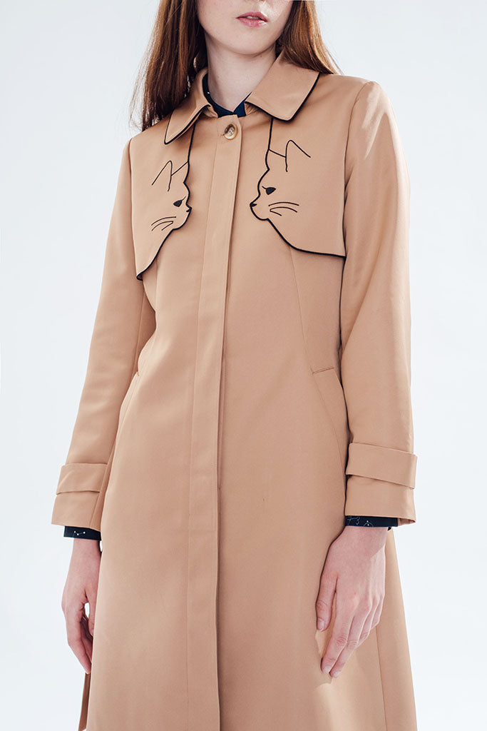 Ailurophile Trench Coat