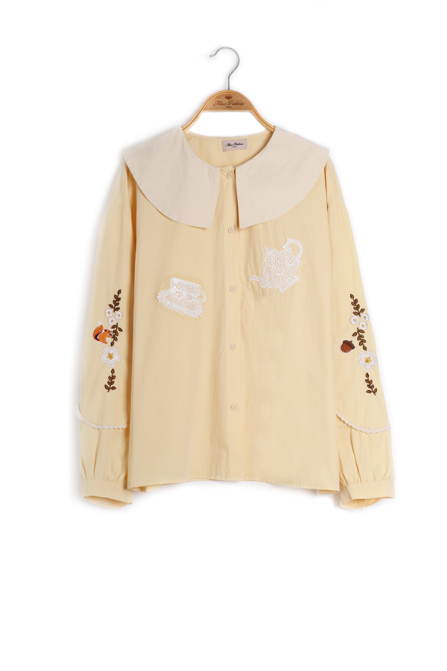 Alice Tea Party Blouse (Butter Yellow)