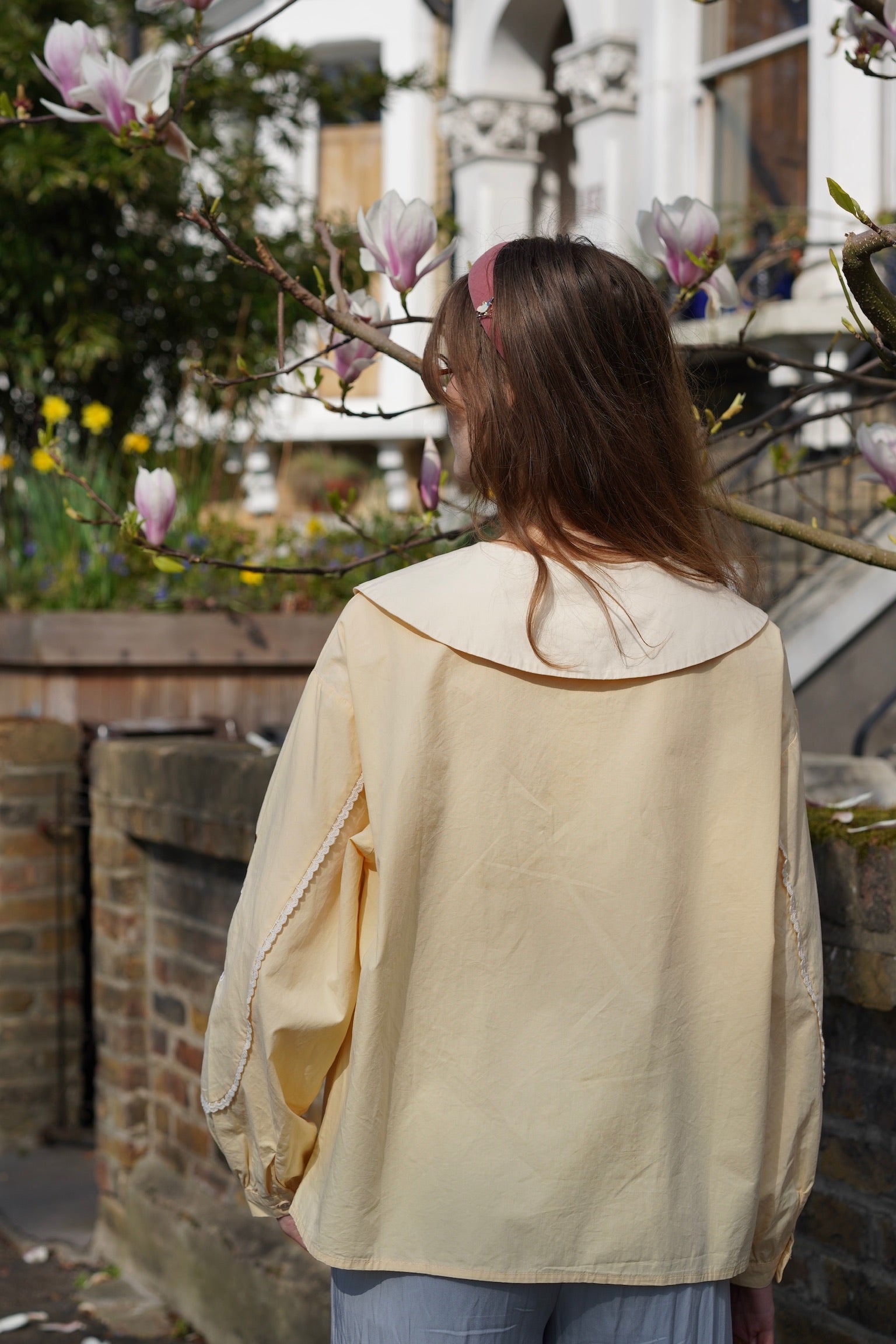 Alice Tea Party Blouse (Butter Yellow)