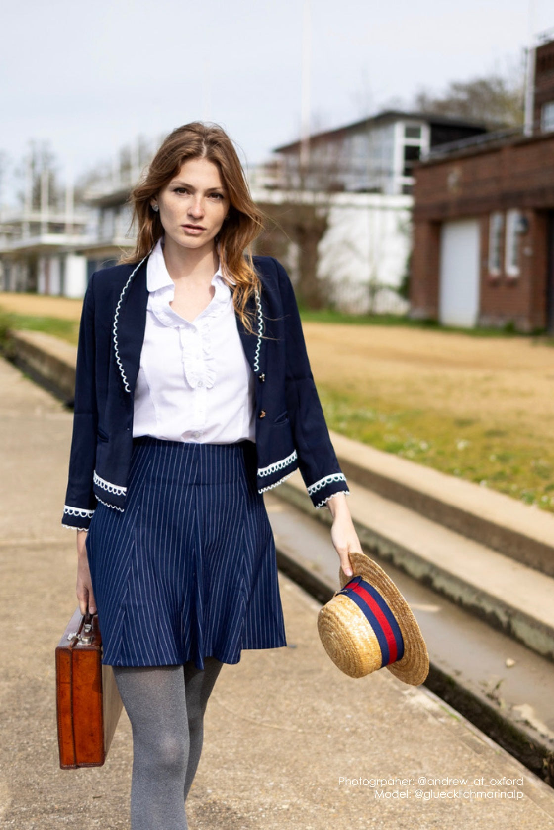 Academia Pinstripe Skirt
