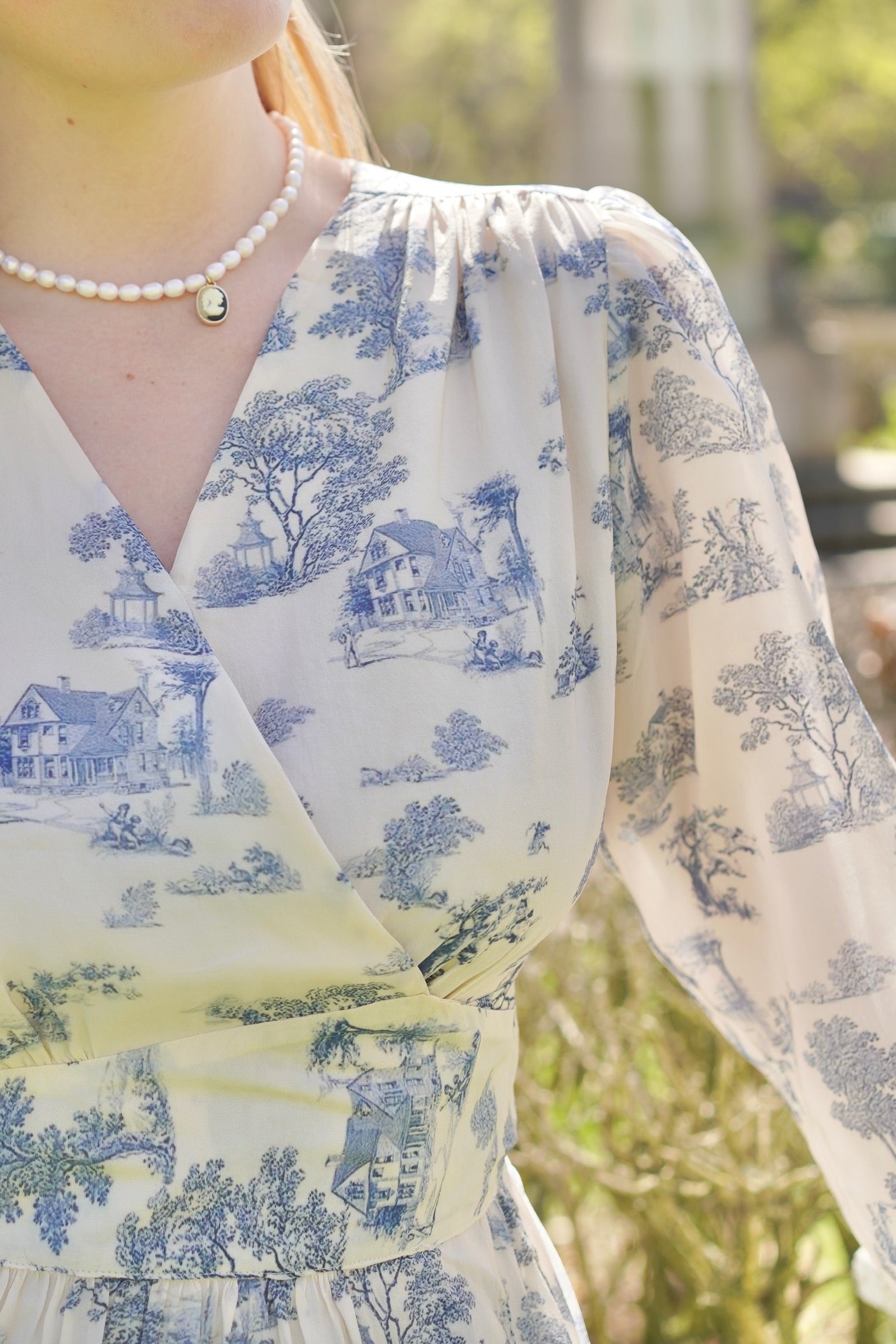 Antique Porcelain Wrap Dress