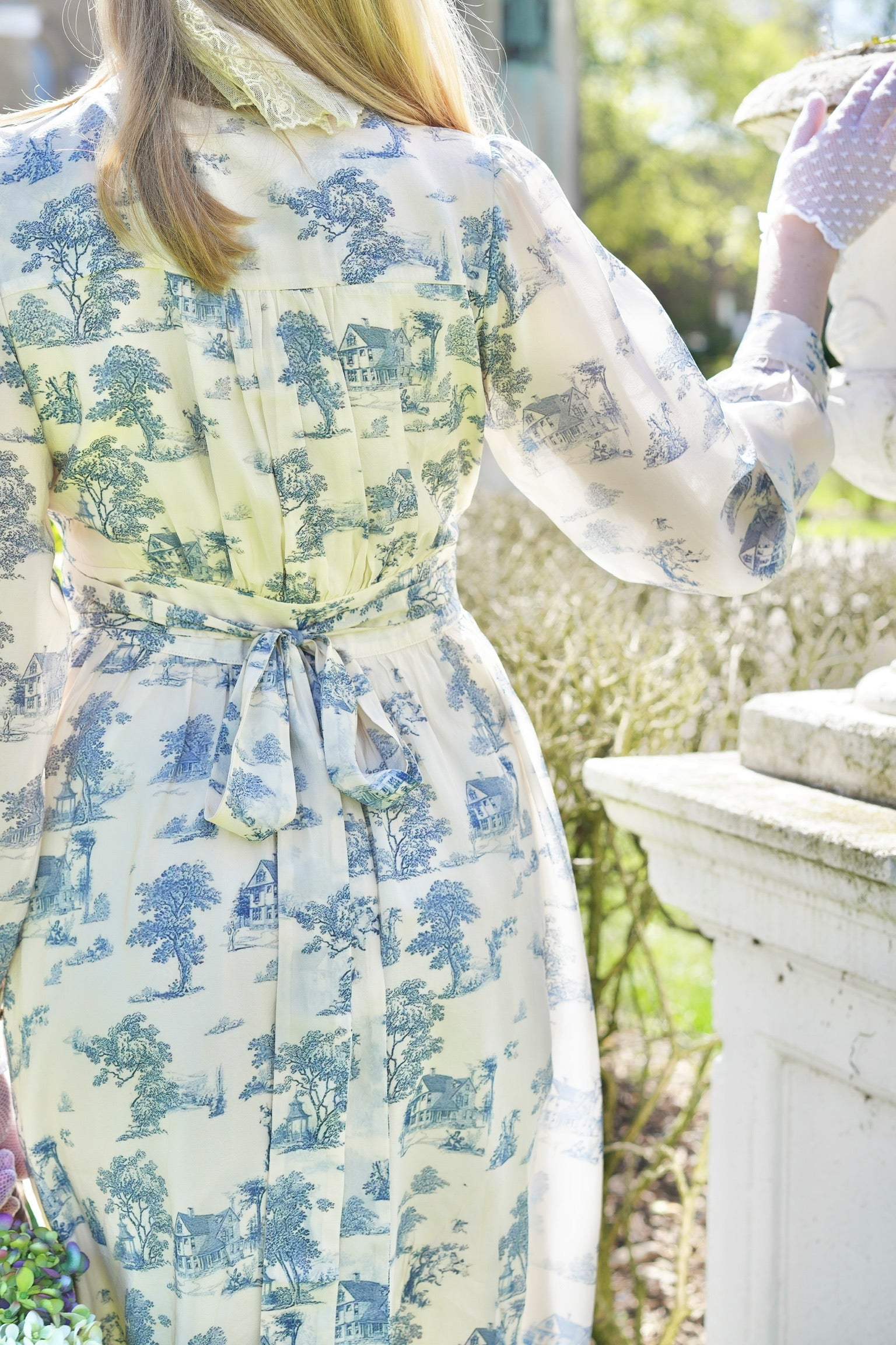 Antique Porcelain Wrap Dress