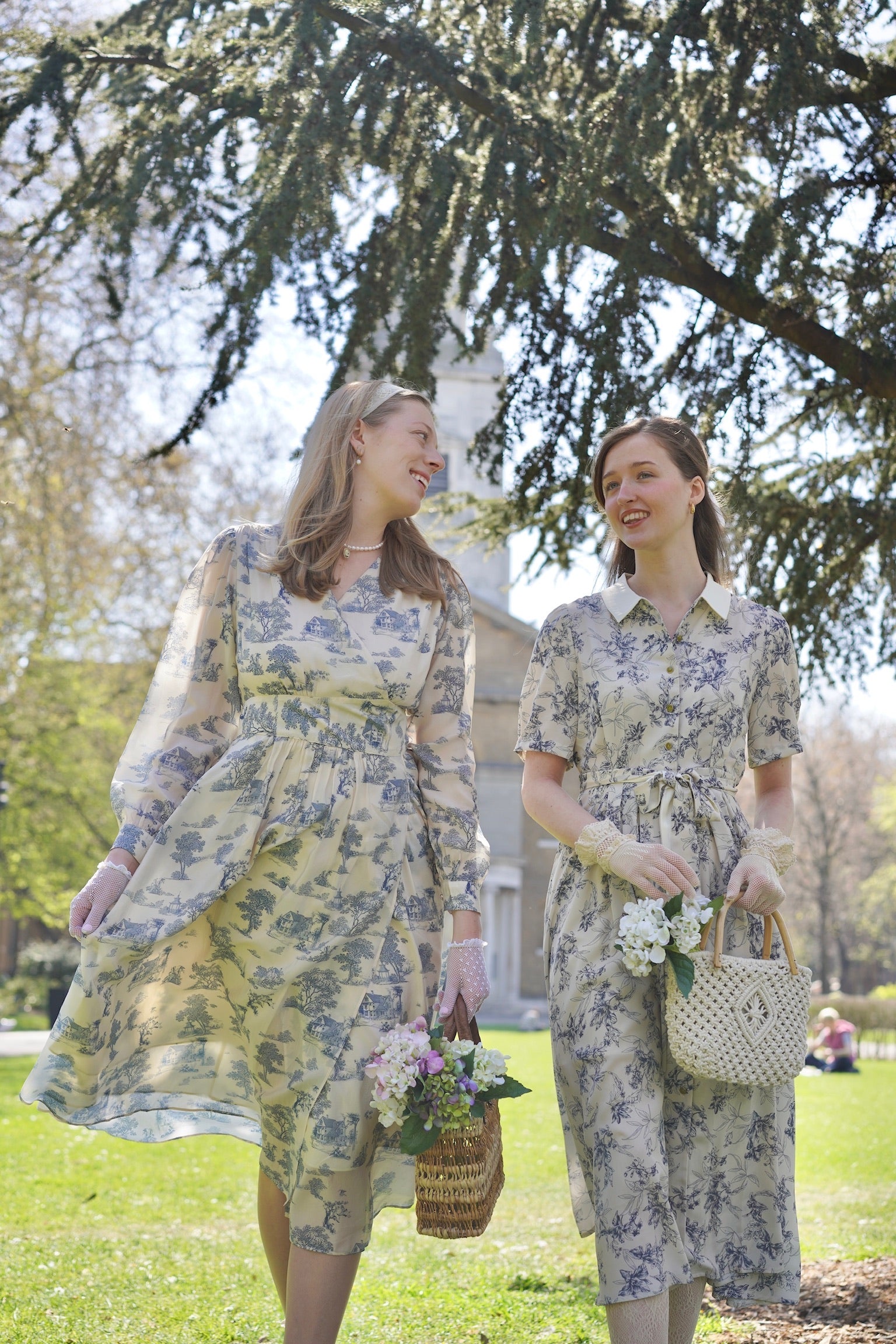 Antique Porcelain Wrap Dress
