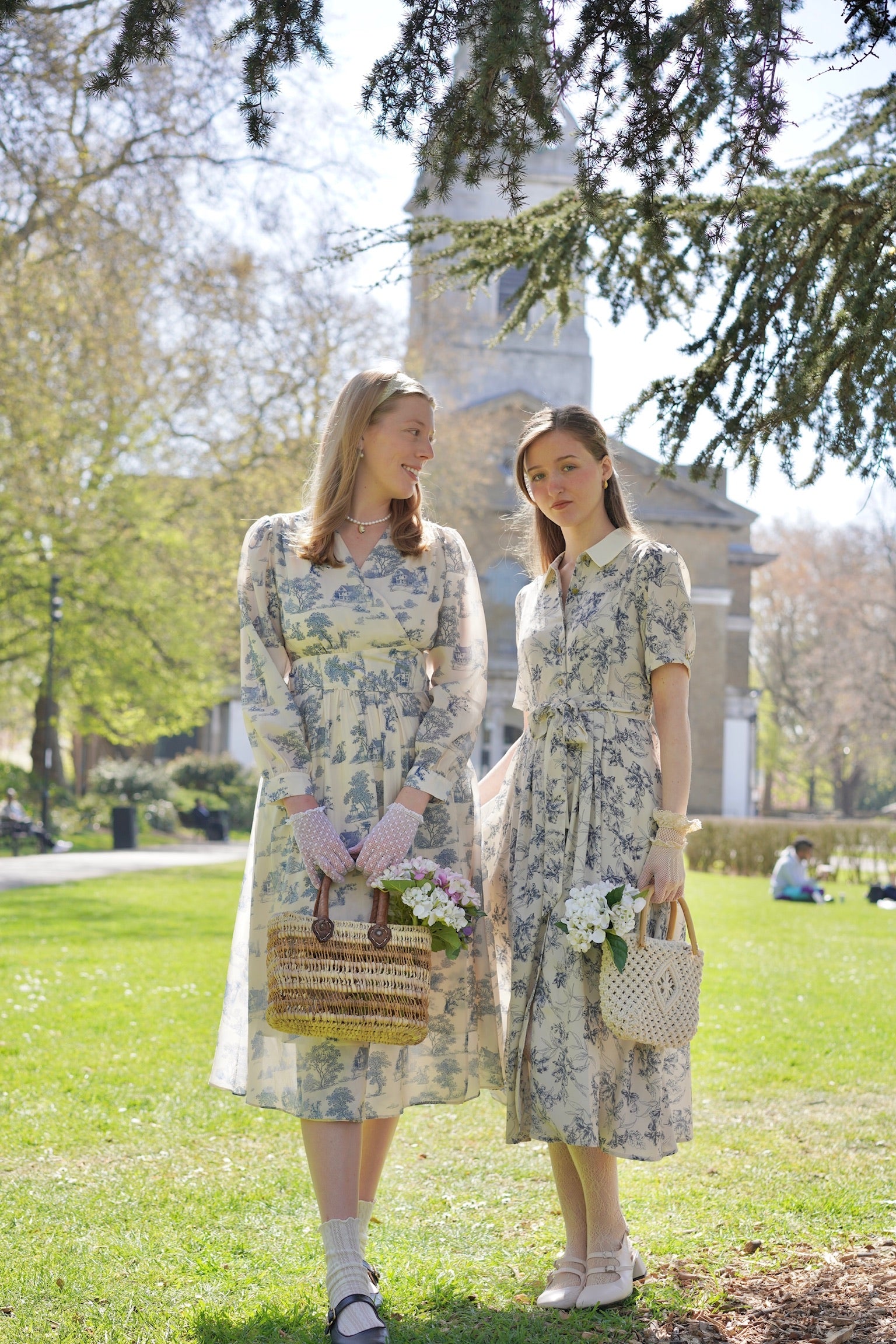 Antique Porcelain Wrap Dress