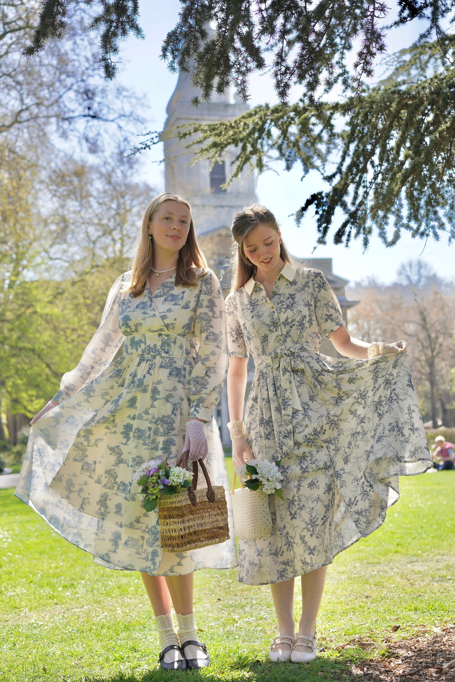 Antique Porcelain Wrap Dress