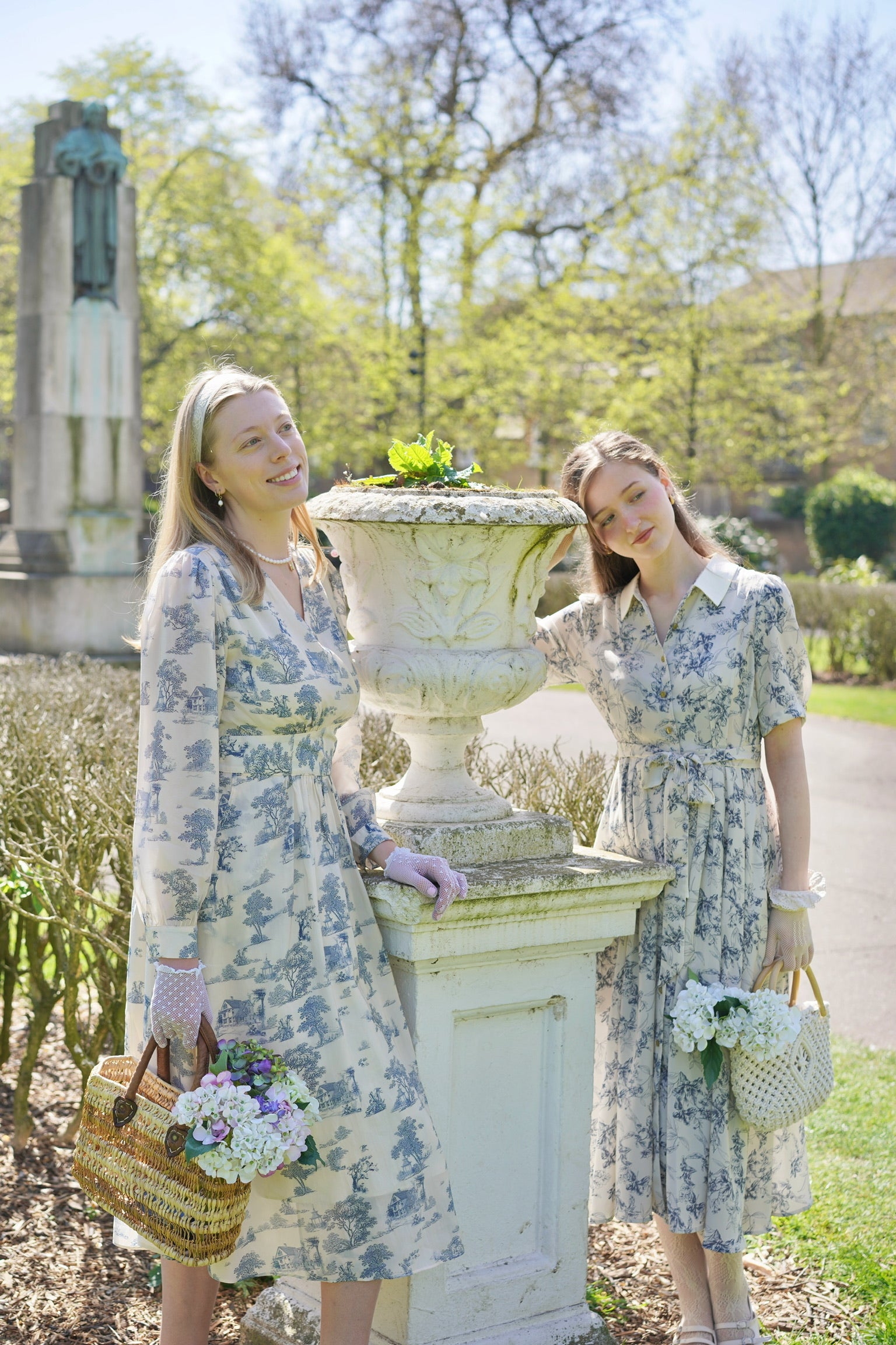 Antique Porcelain Wrap Dress