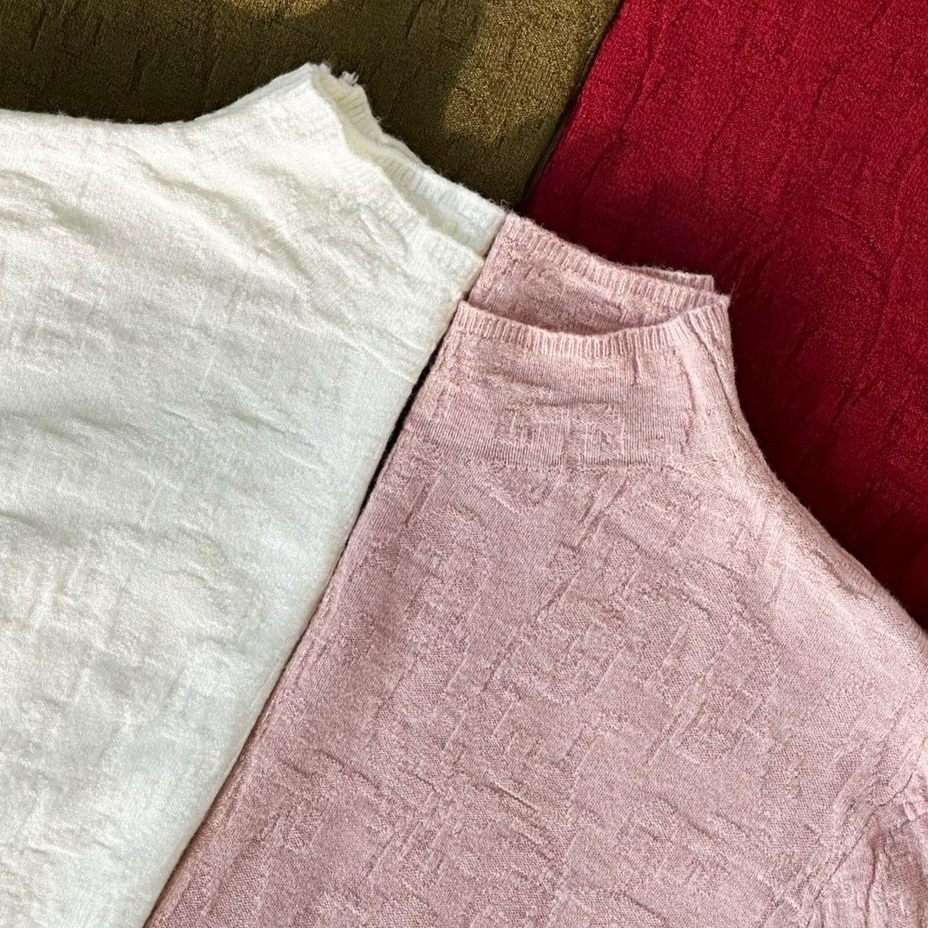 Autumn Grove Knit Top (Baby Pink)