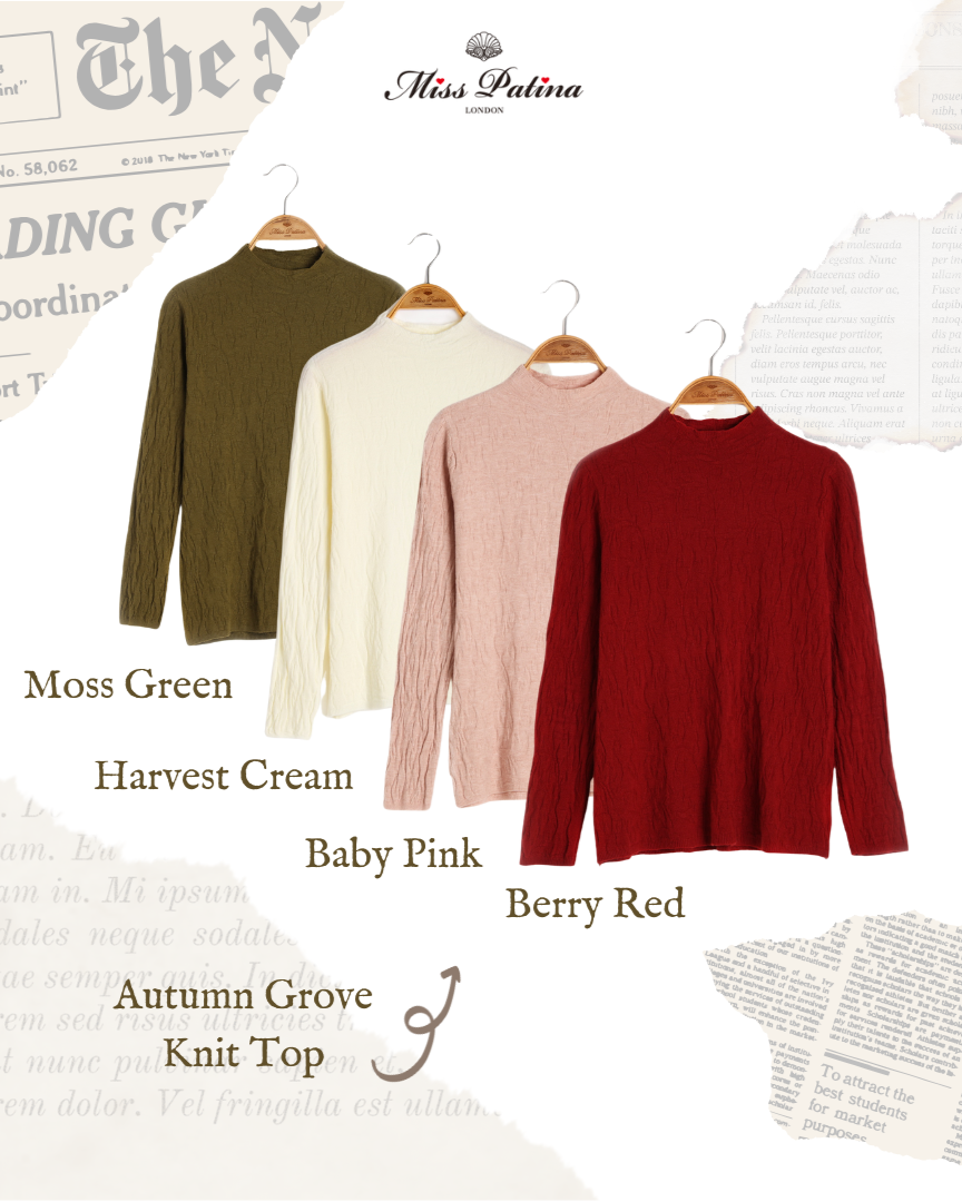 Autumn Grove Knit Top (Baby Pink)