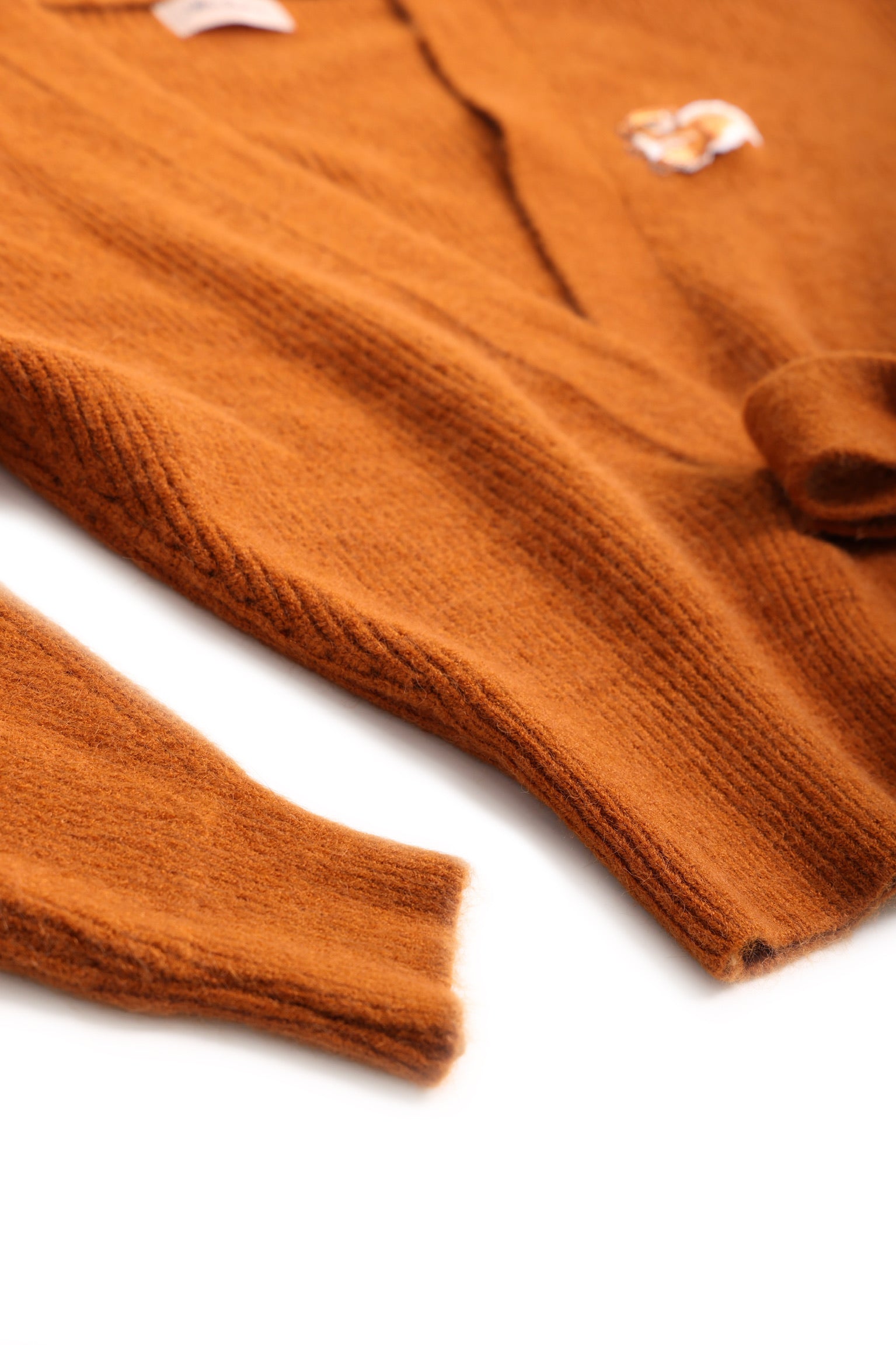 Autumn Squirrel Wrap Cardigan (Pumpkin)