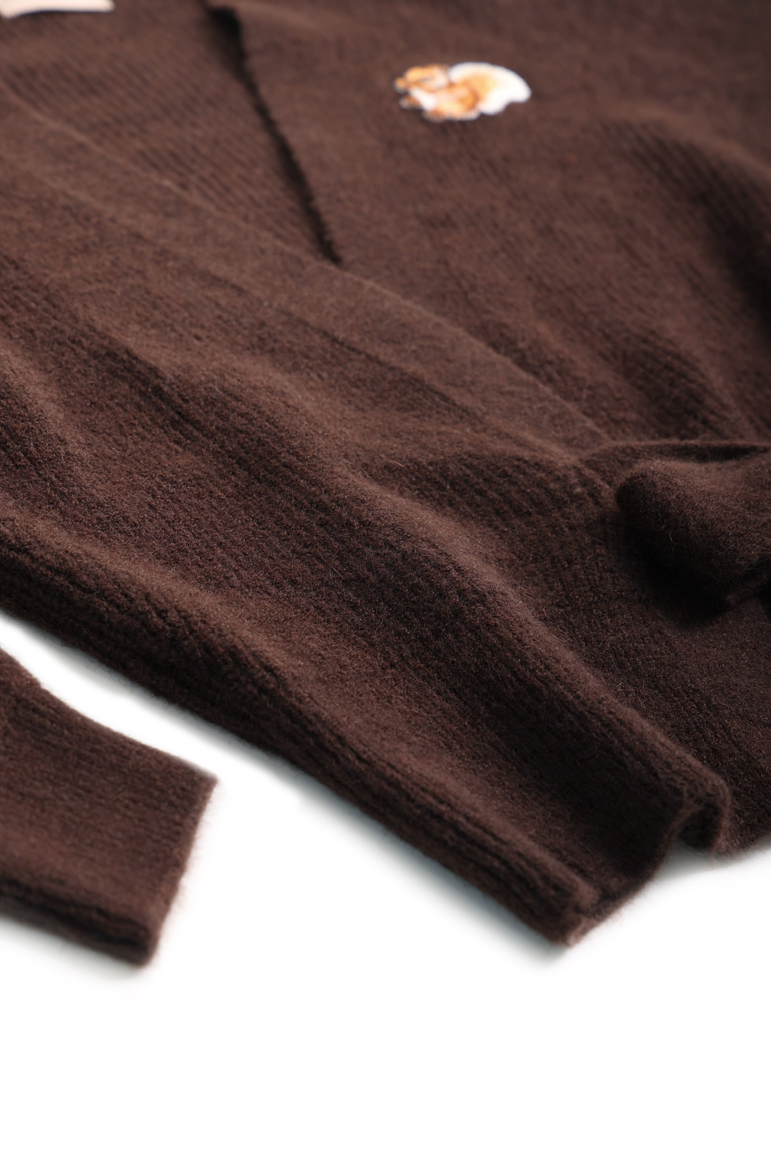 Autumn Squirrel Wrap Cardigan (Chestnut)