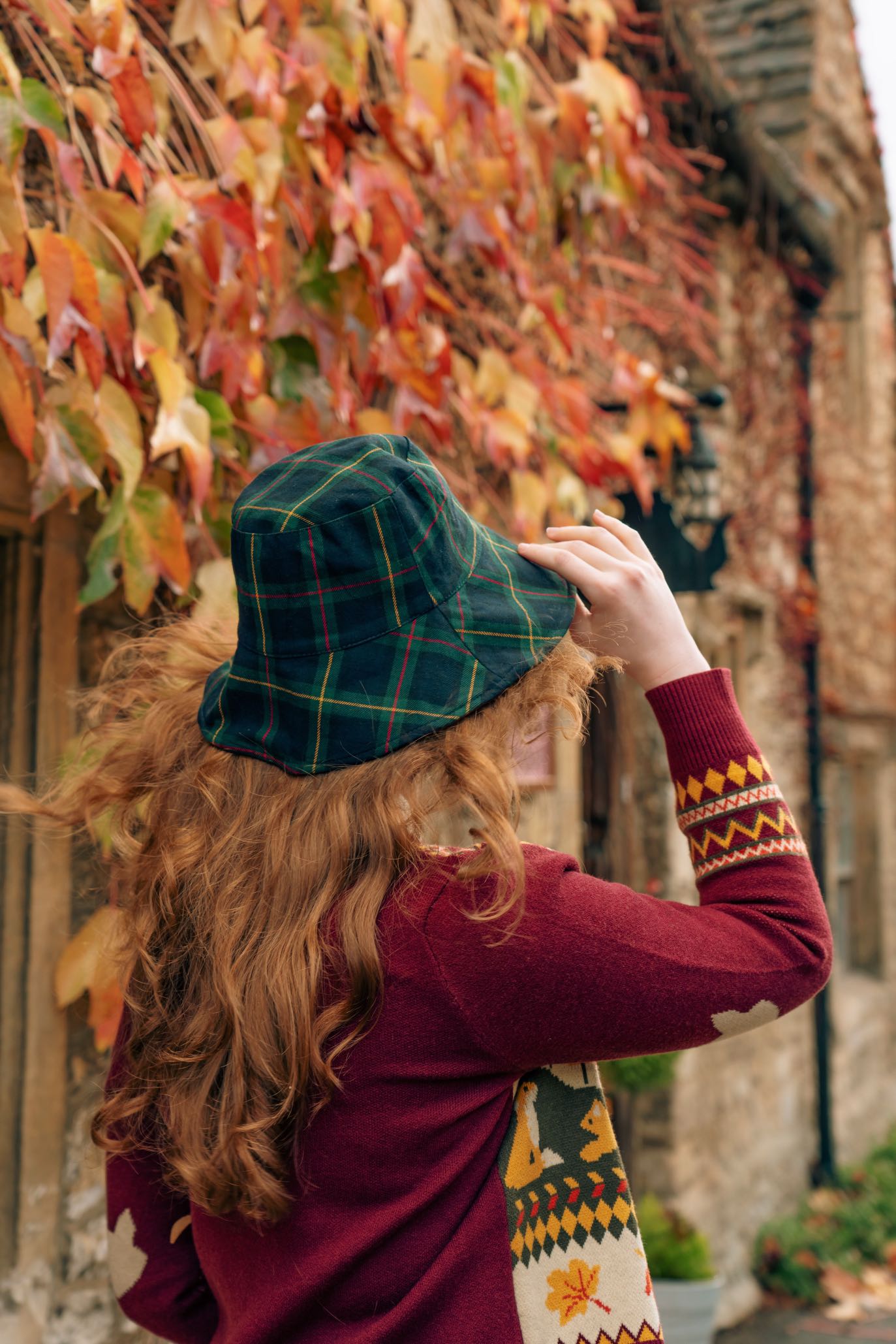 Reversible Cat Print Bucket Hat for Women and Girls | MspineappleCrafts Blue