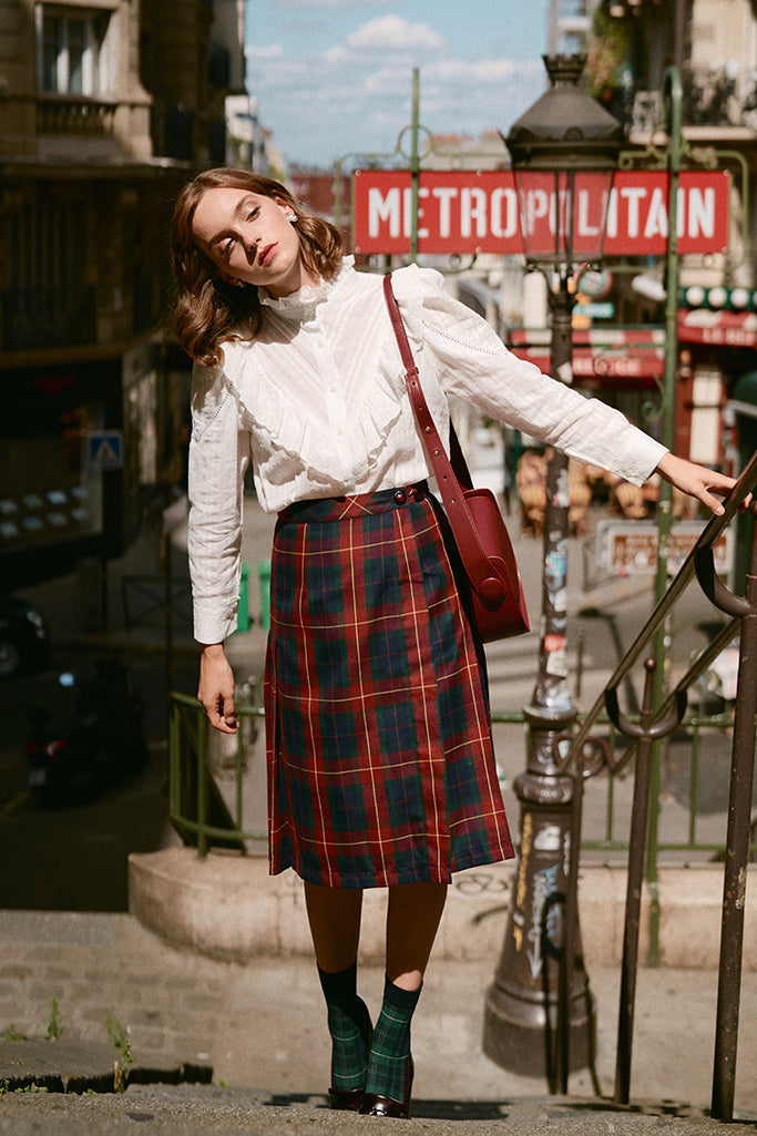 Tartan Pleated Skirt