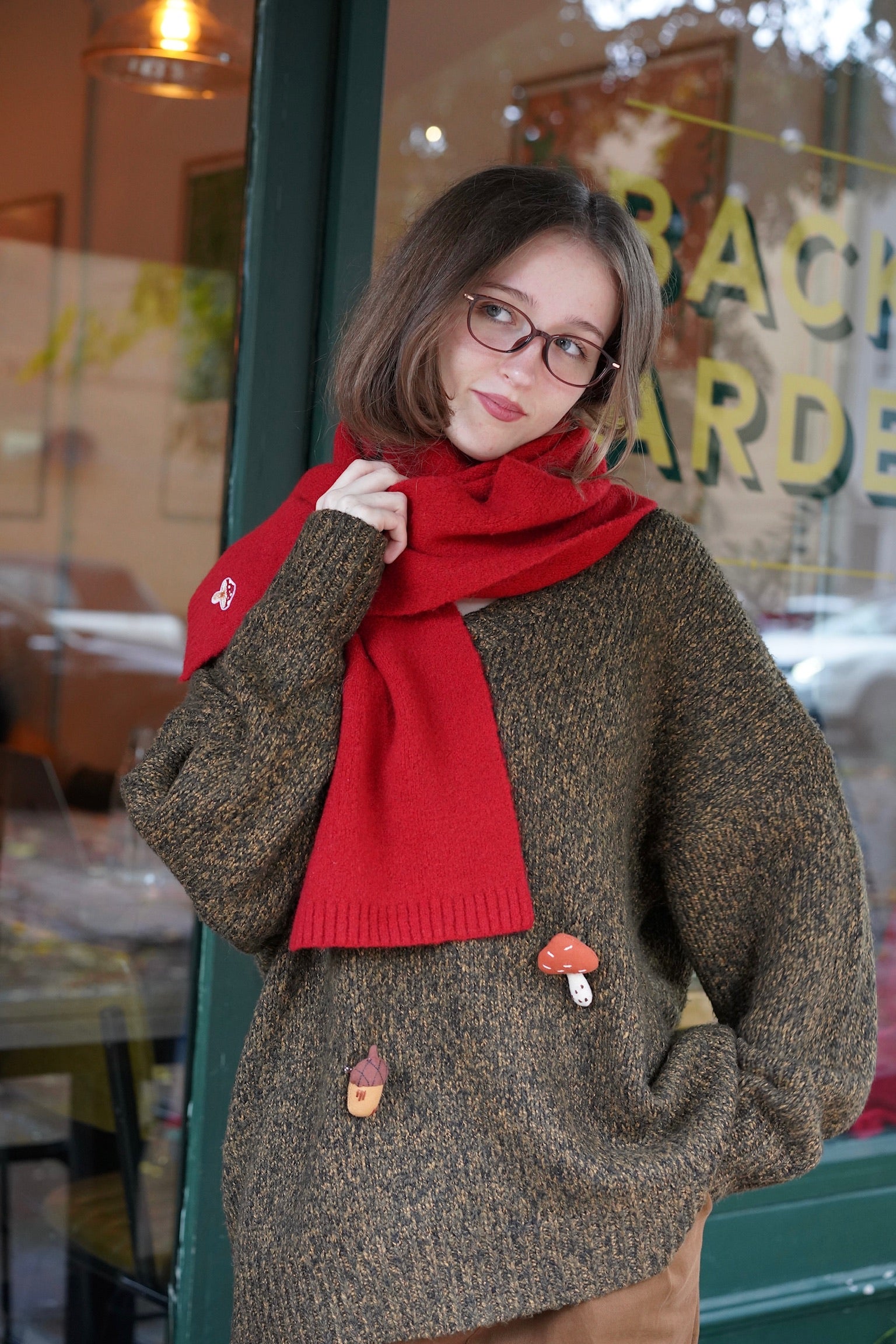 Bellebury Scarf (Festive Red)
