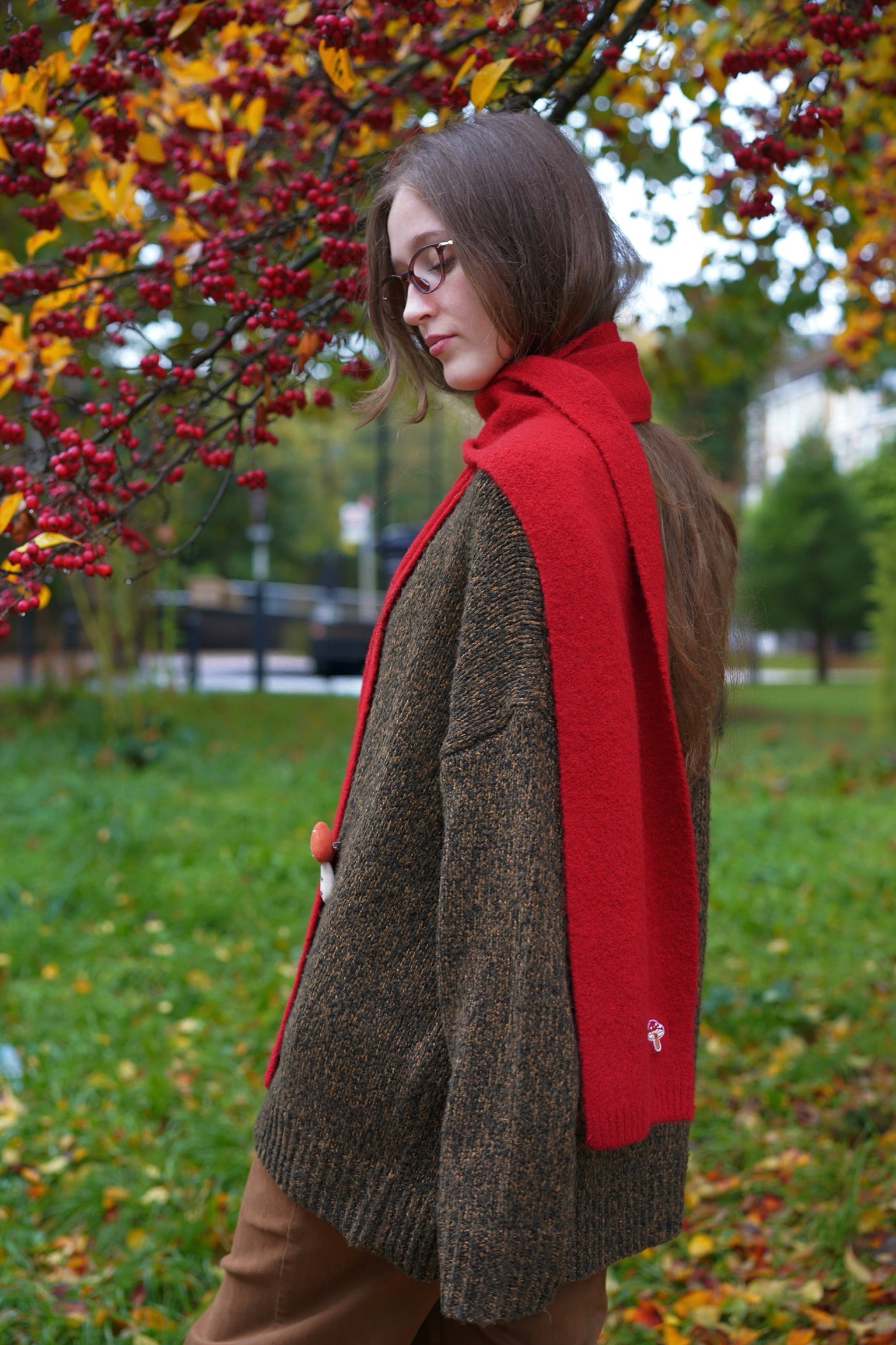 Bellebury Scarf (Festive Red)