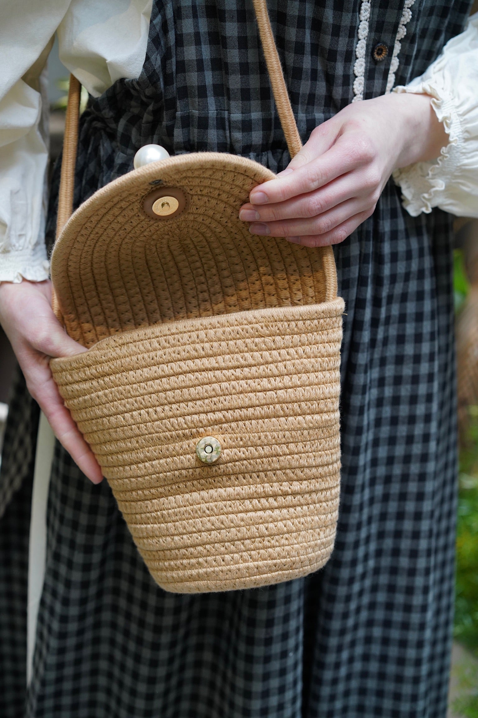 Boho Basket Bag