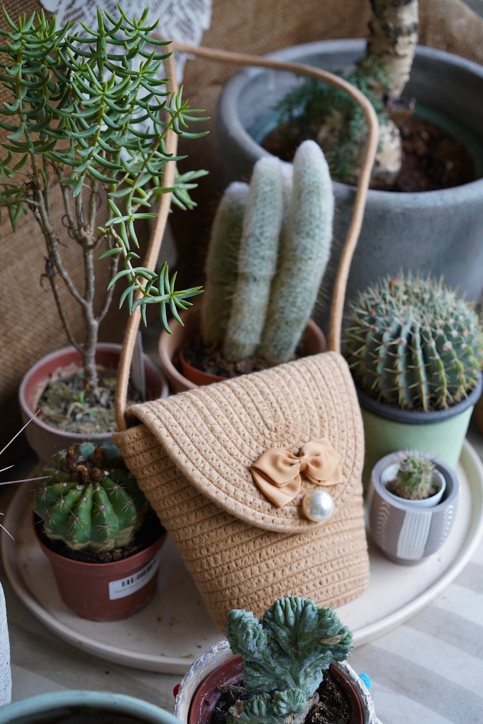 Boho Basket Bag