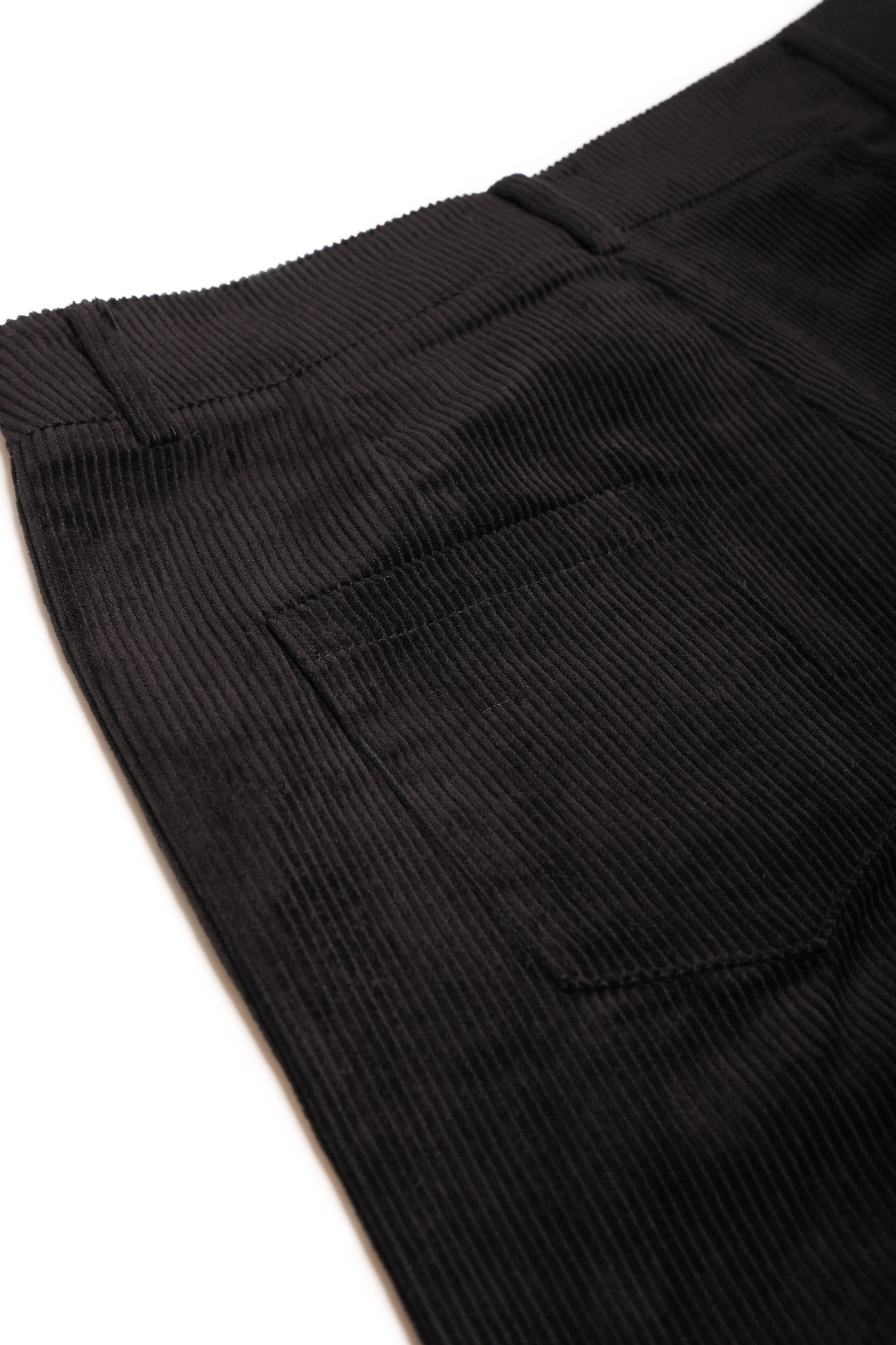 Braced Corduroy Culottes (Black)