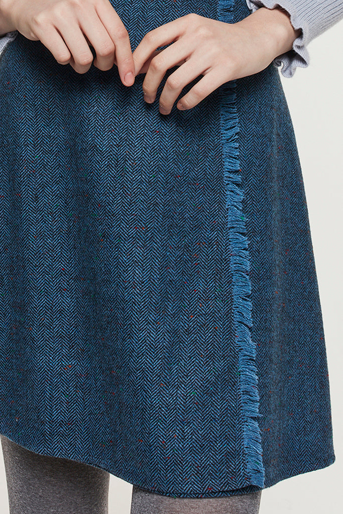 Bush Tweed Skirt (Blue)