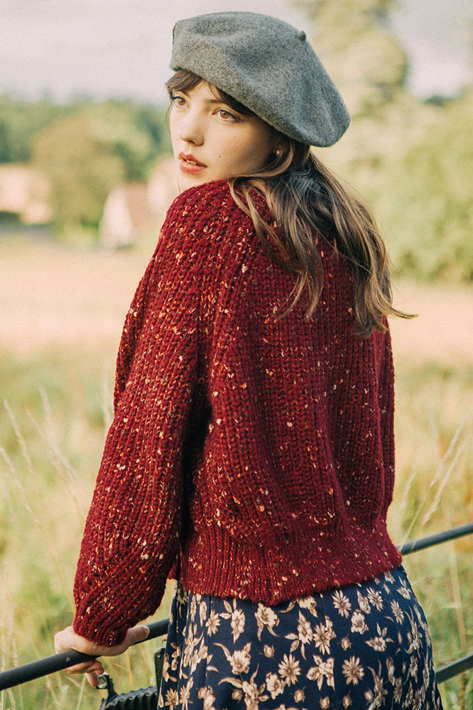 Cheltenham Cardigan (Rasberry)