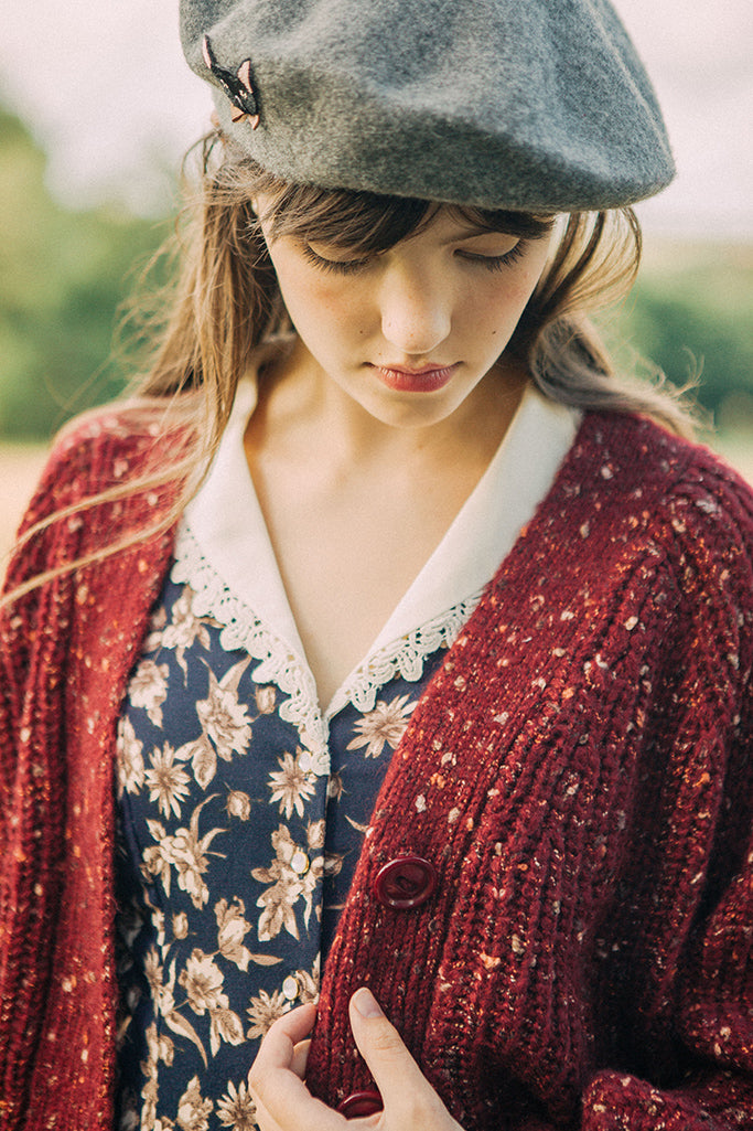 Cheltenham Cardigan (Rasberry)