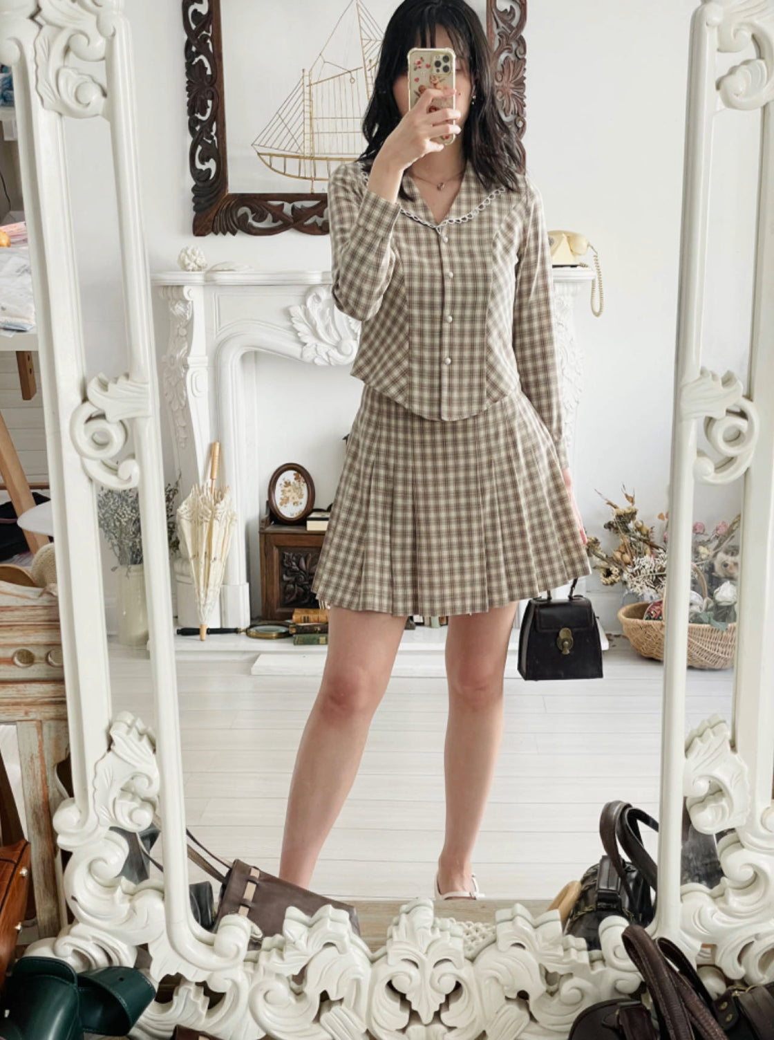 Cher Gingham Skirt