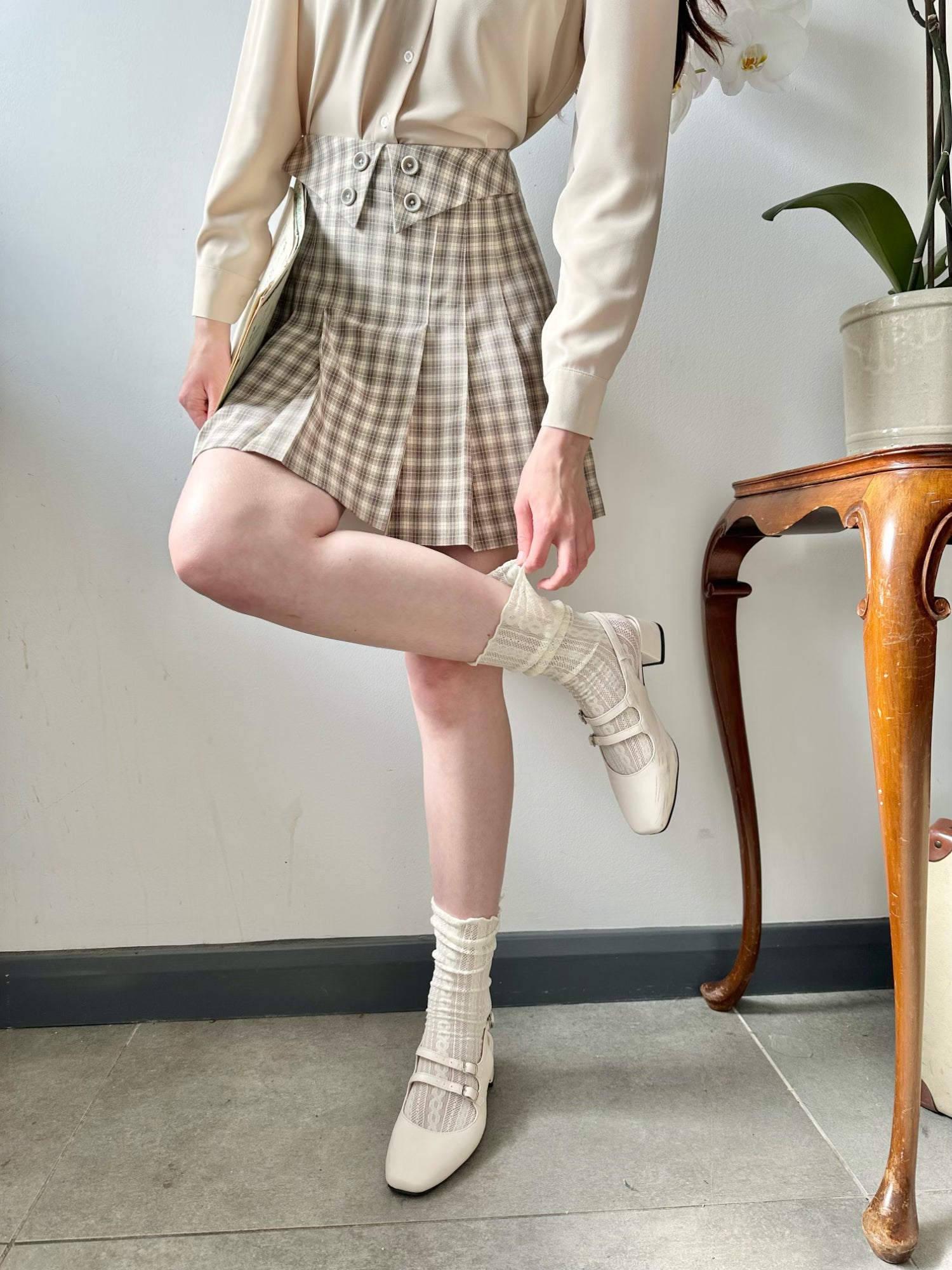 Citrus Ghingham Skirt