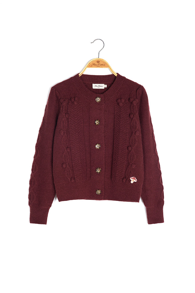 Clive Bell Cardigan (Burgundy)