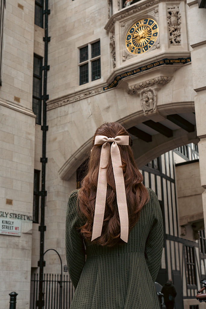 Dorothy Checked Bow Hair Tie