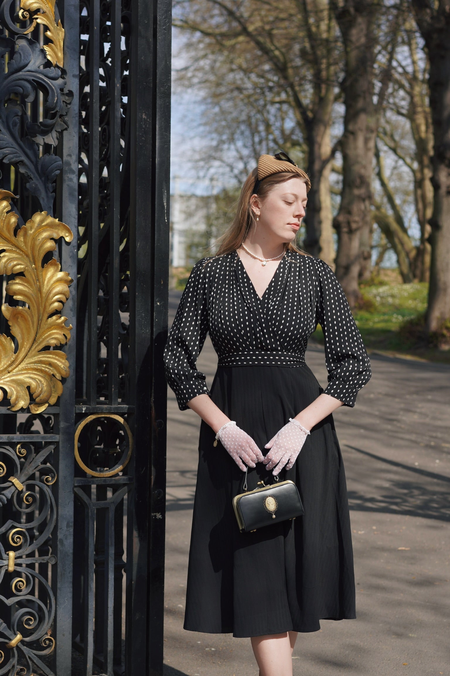 Dotty Two-In-One 50s Dress
