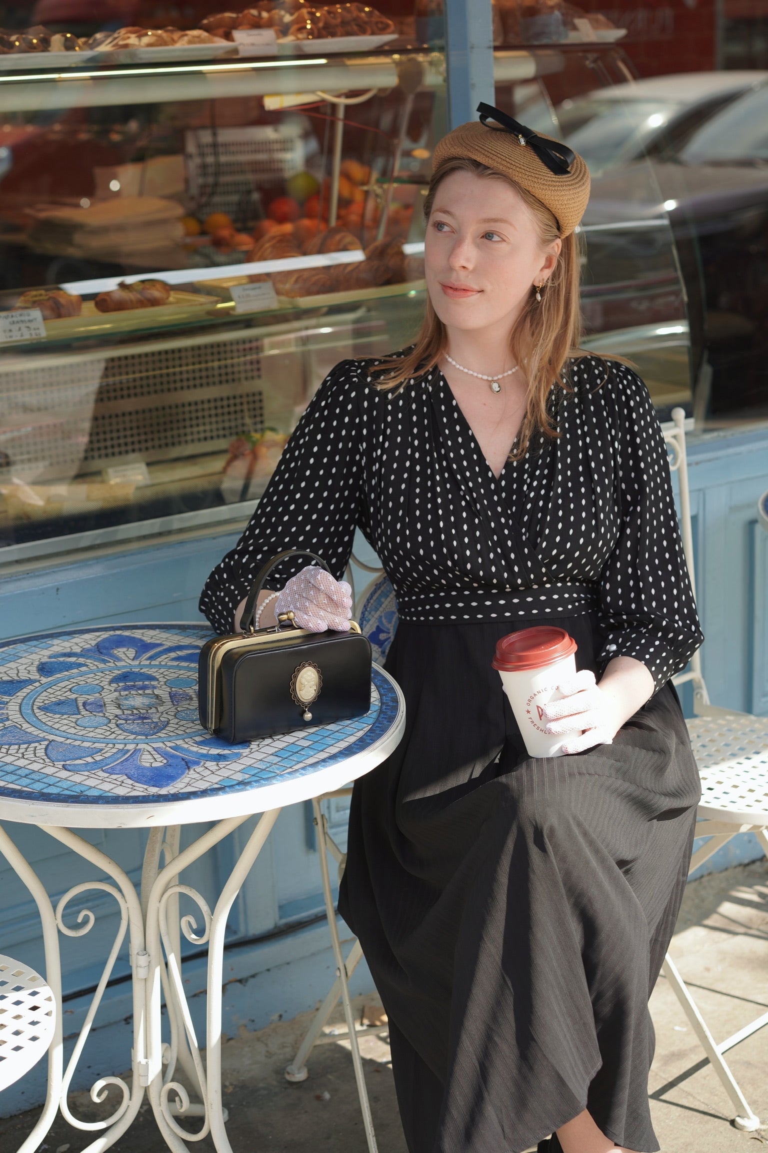 Dotty Two-In-One 50s Dress