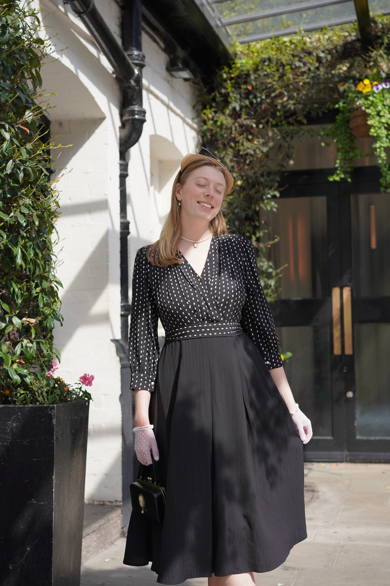 Dotty Two-In-One 50s Dress