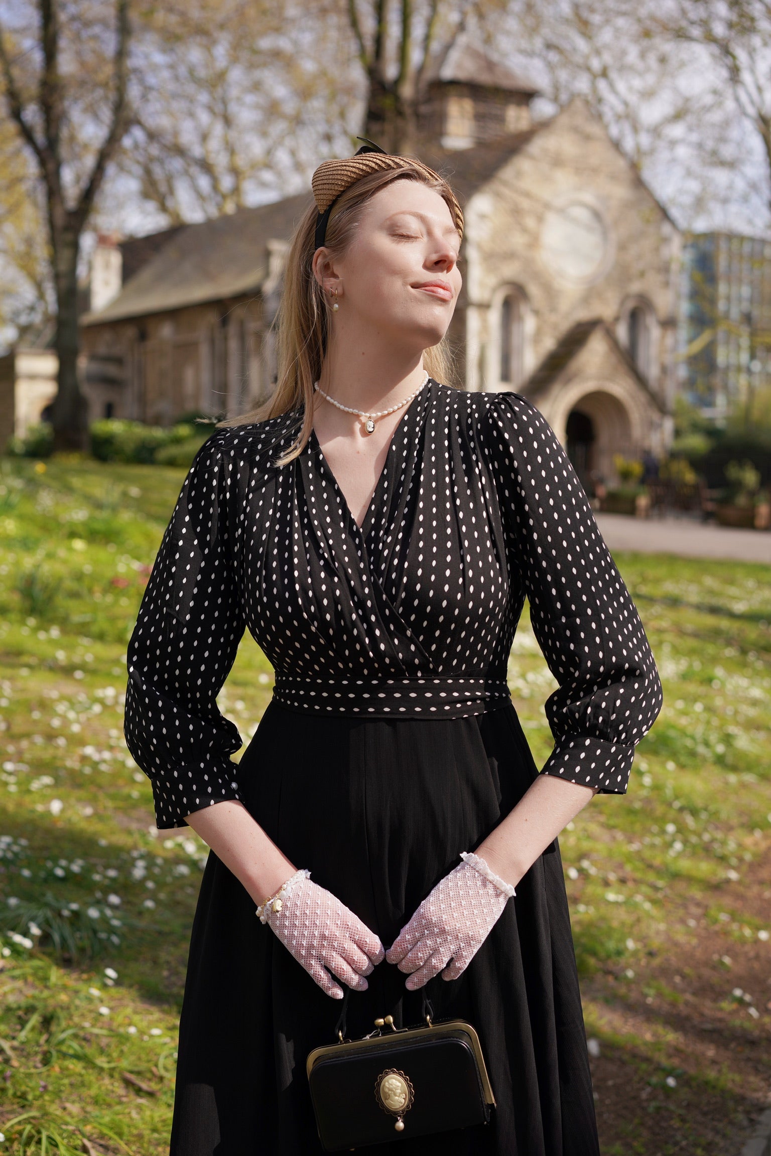 Dotty Two-In-One 50s Dress
