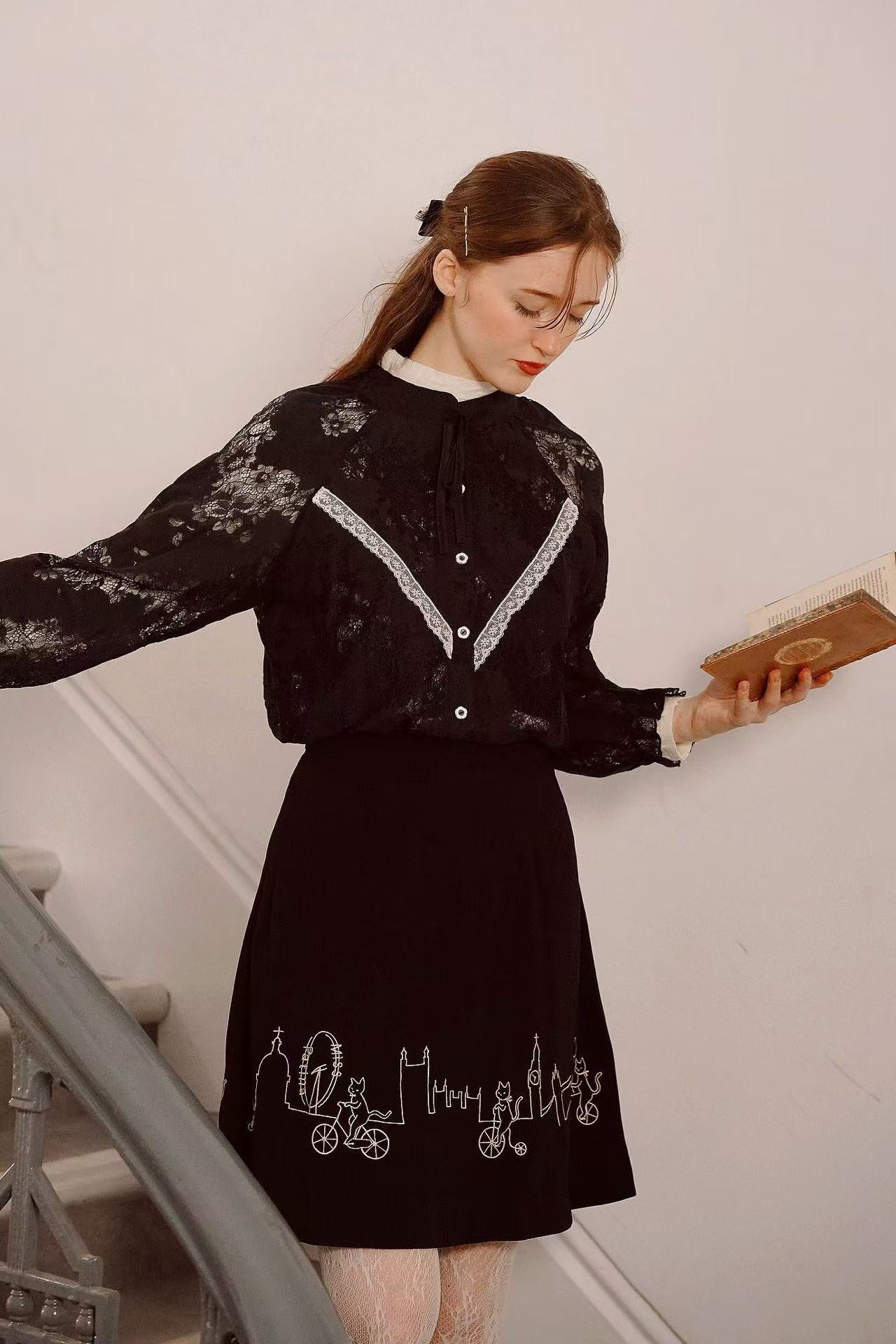 London Bicycat Skirt (Black)