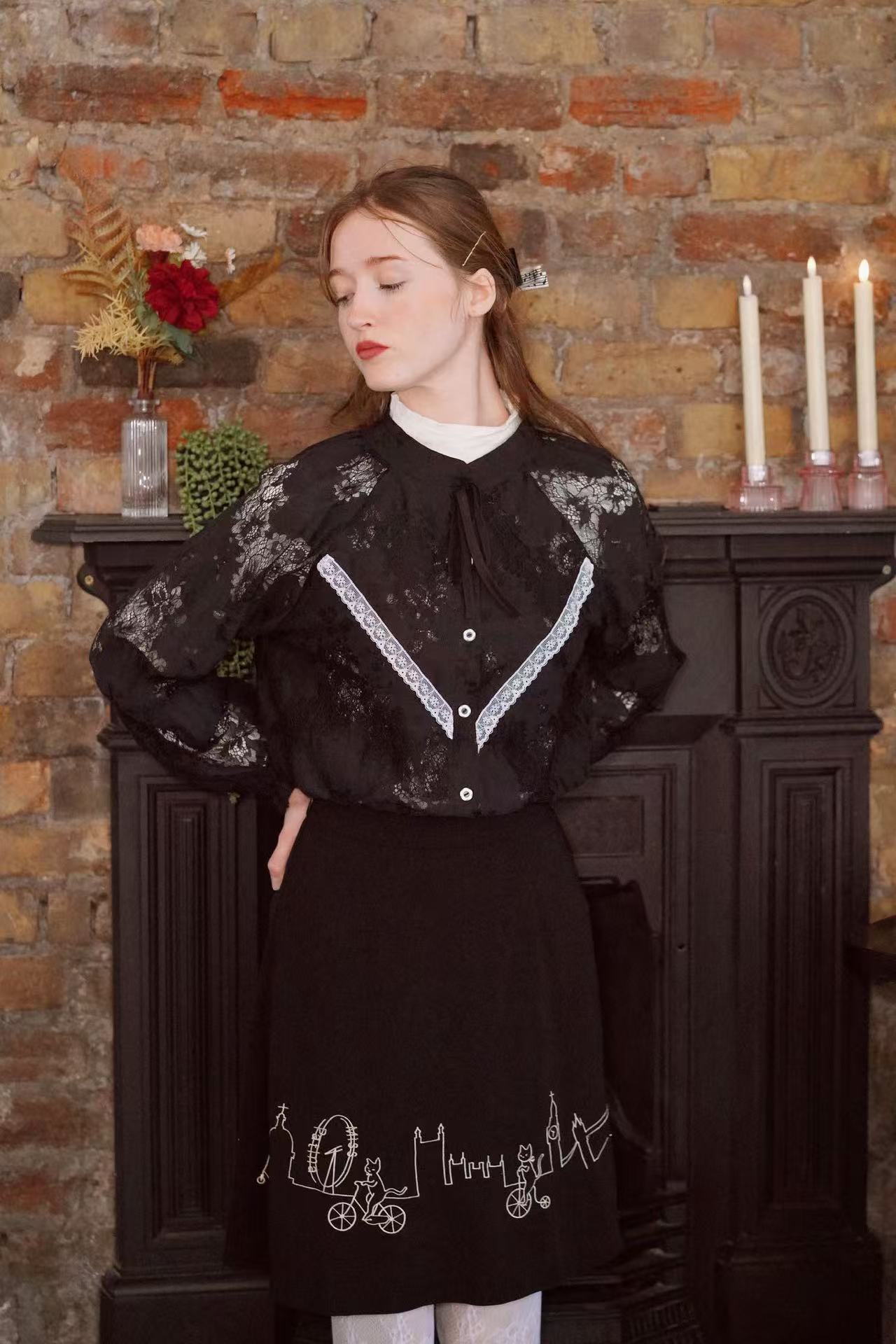 London Bicycat Skirt (Black)