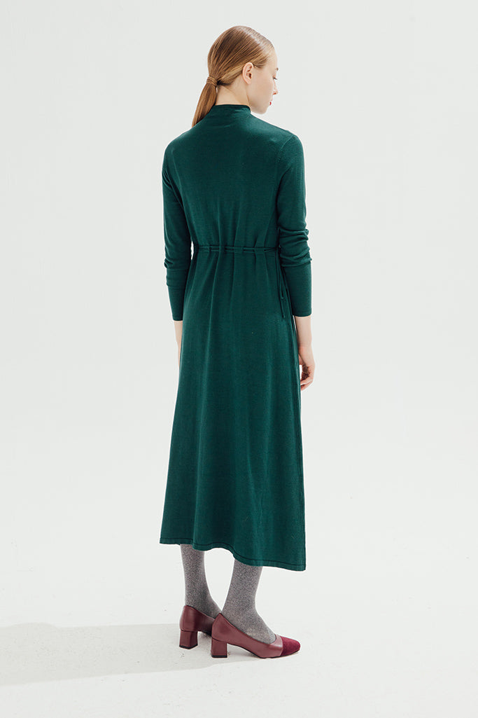 Elysian Melody Midi Dress (Green)