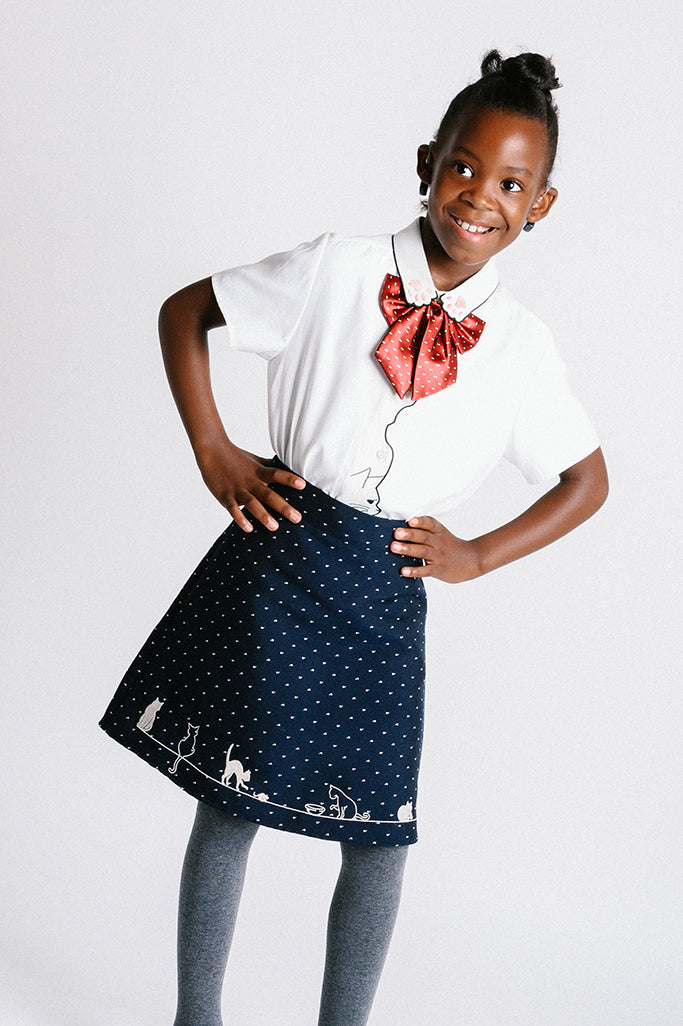 Feline Fling Mini Skirt (Girls)