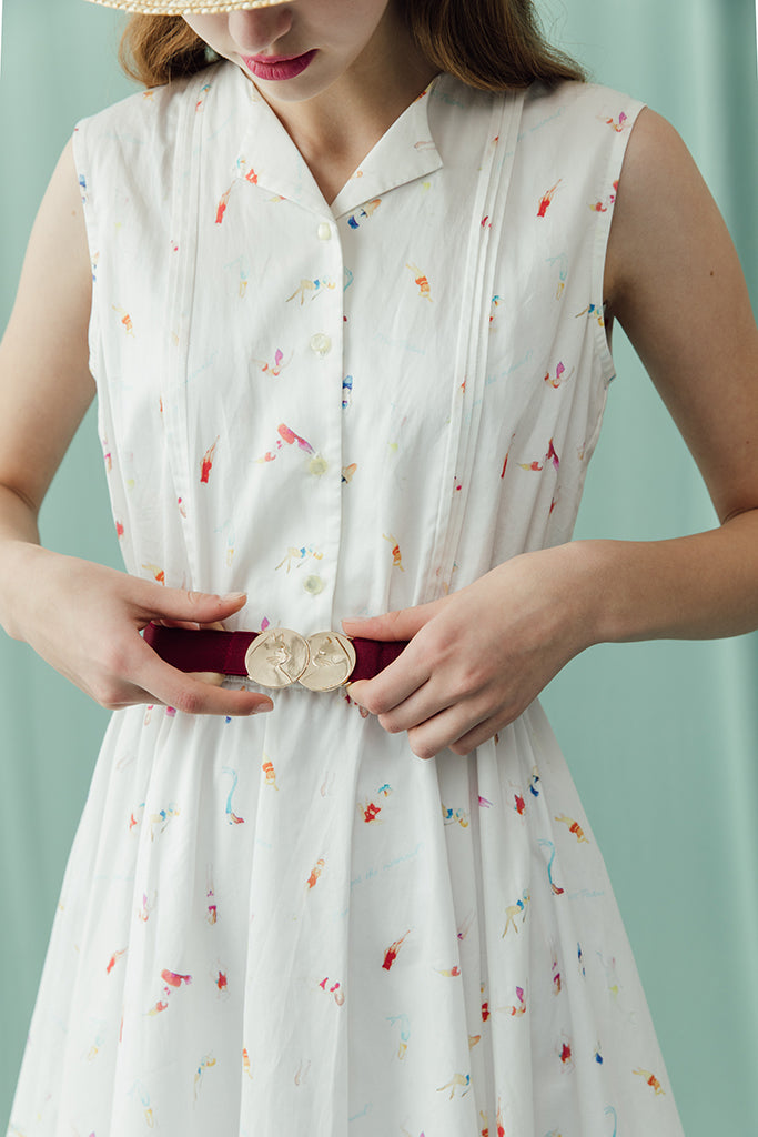 Feline Mintage Belt  (Red)