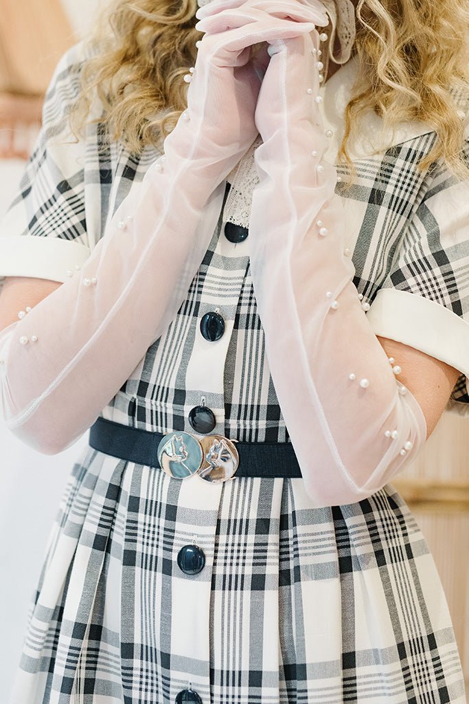 Feline Mintage Belt (Navy)