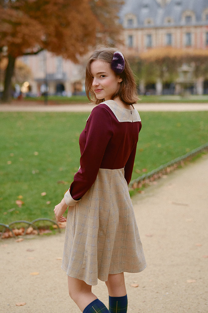 Fluffy Hair Clip (Berry)
