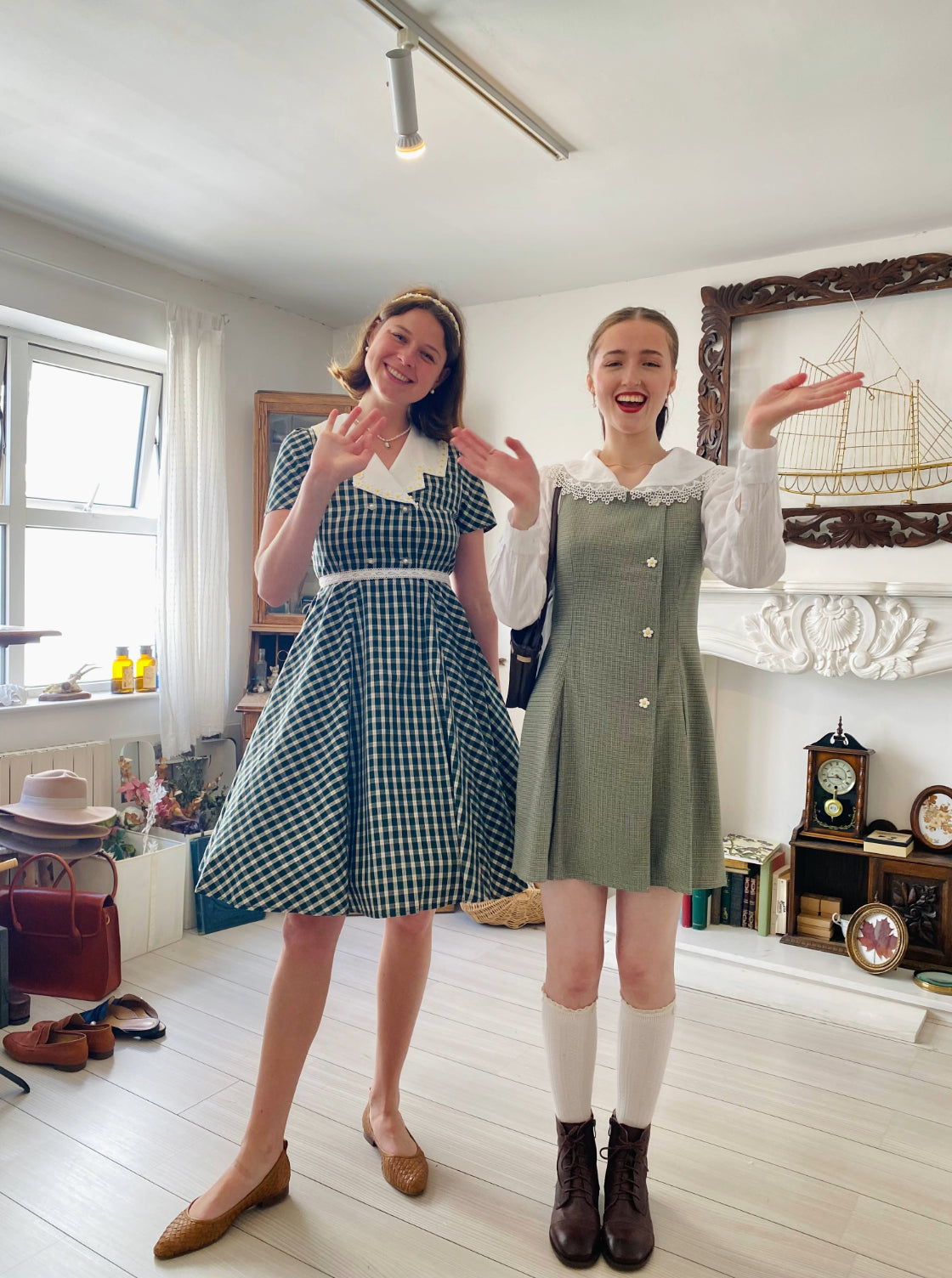 Francesca Gingham Daisy Dress
