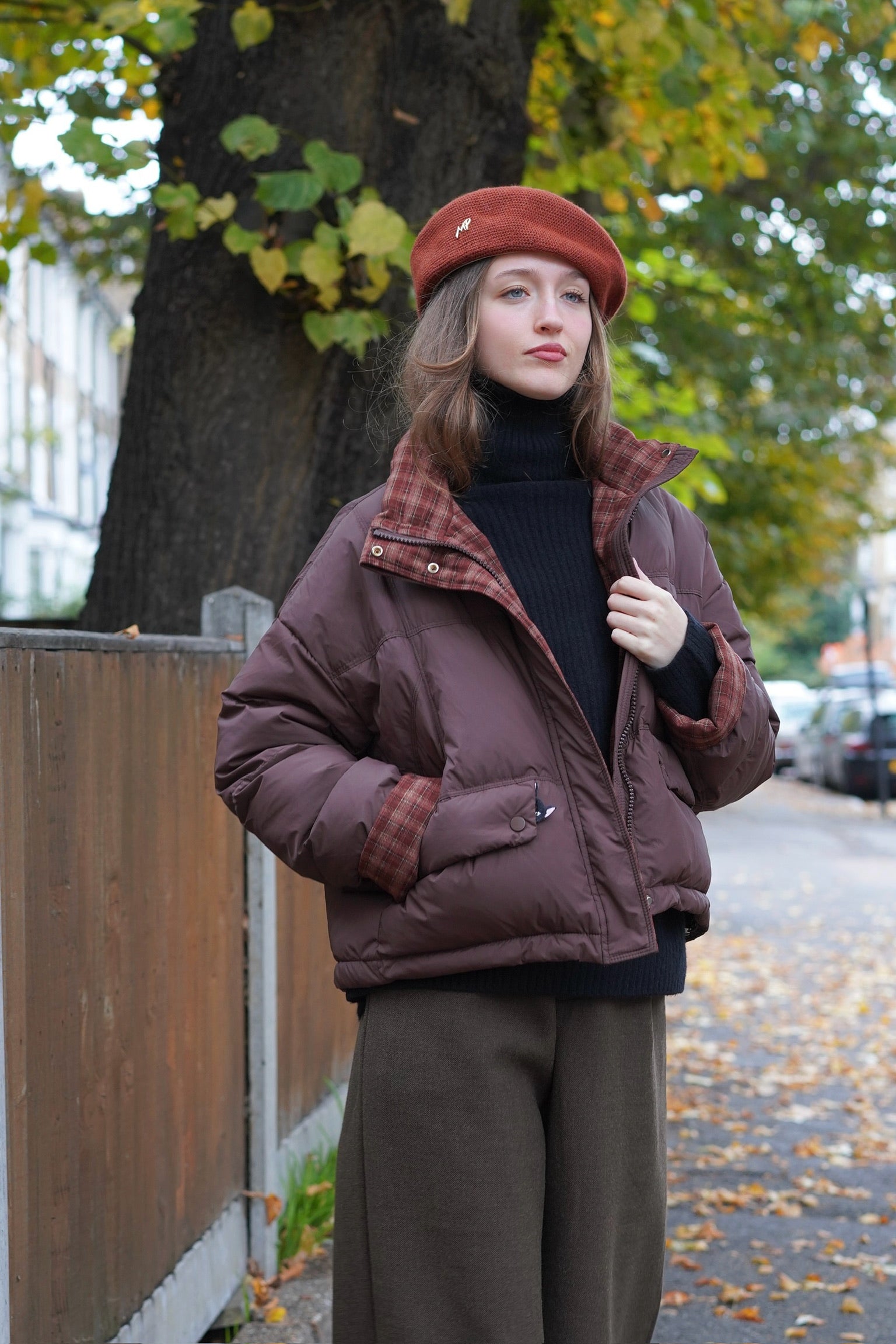 Fraser Natural Down Puffer Jacket (Chestnut Brown)
