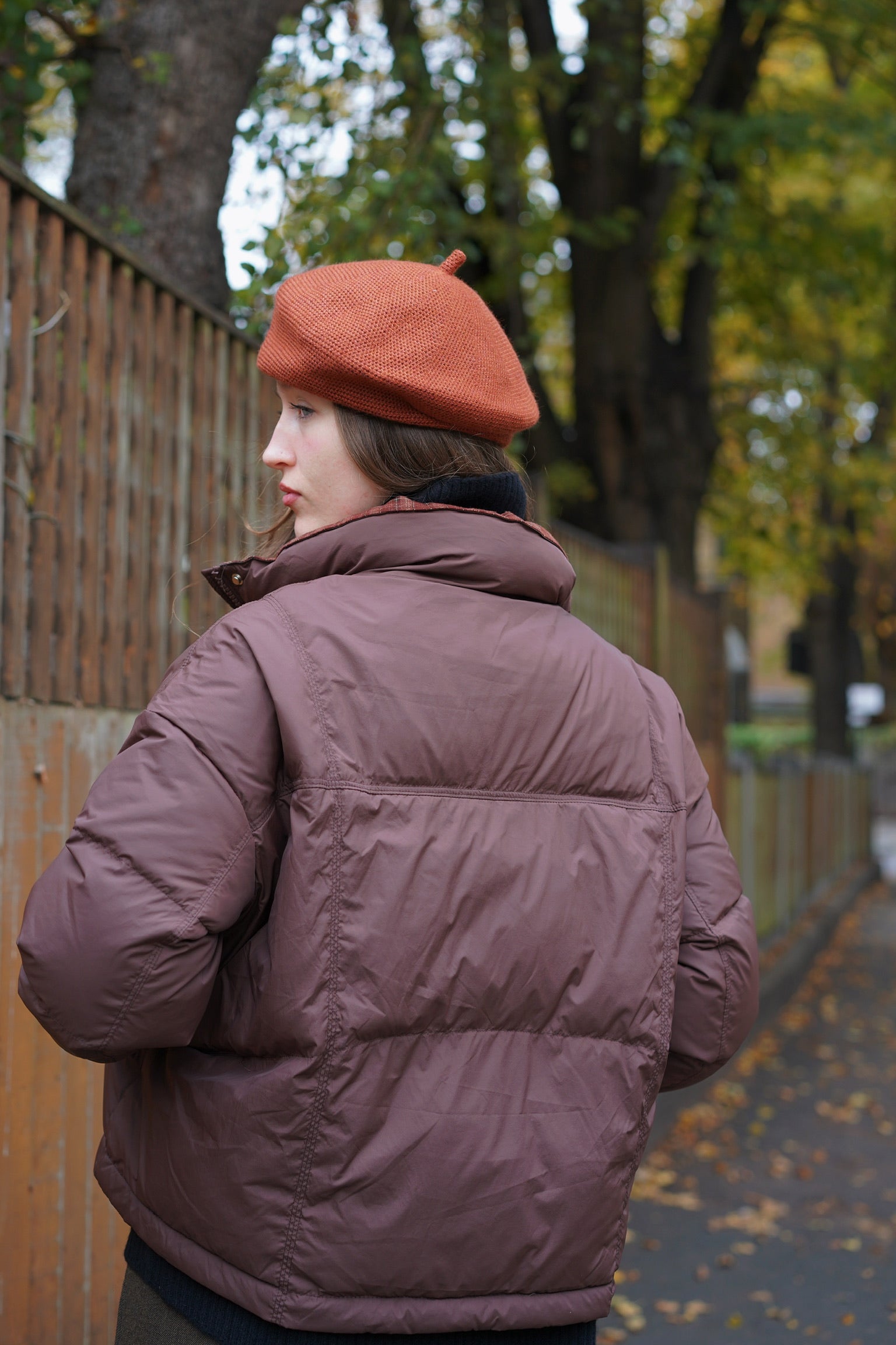 Fraser Natural Down Puffer Jacket (Chestnut Brown)