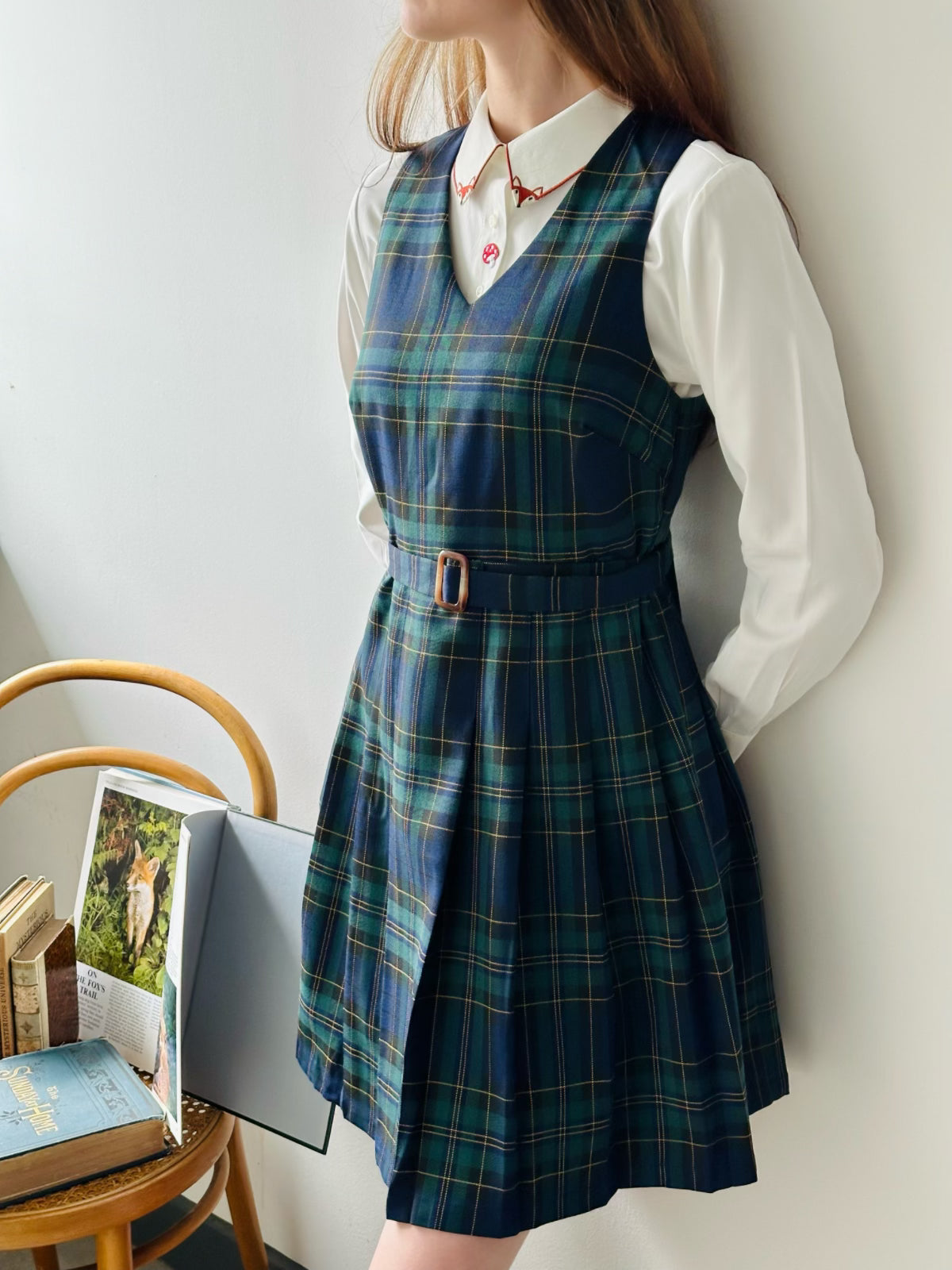 Miriam Tartan Pinafore