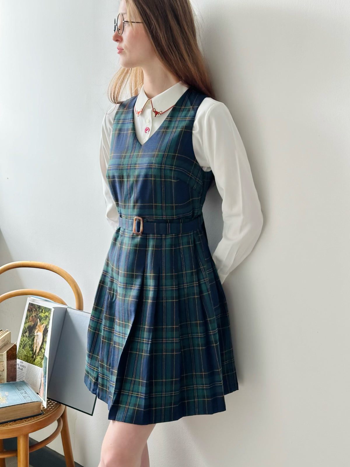 Miriam Tartan Pinafore