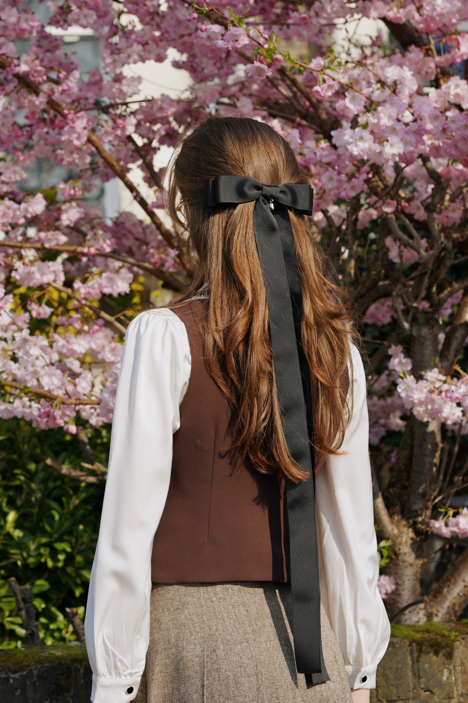 Handmade Cameo Romance Bow Clip