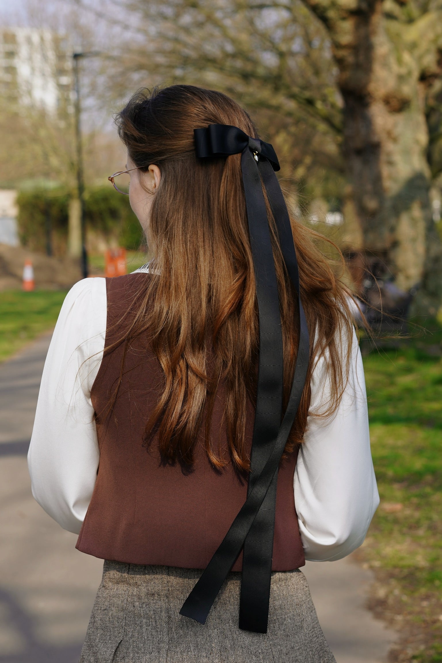 Handmade Cameo Romance Bow Clip