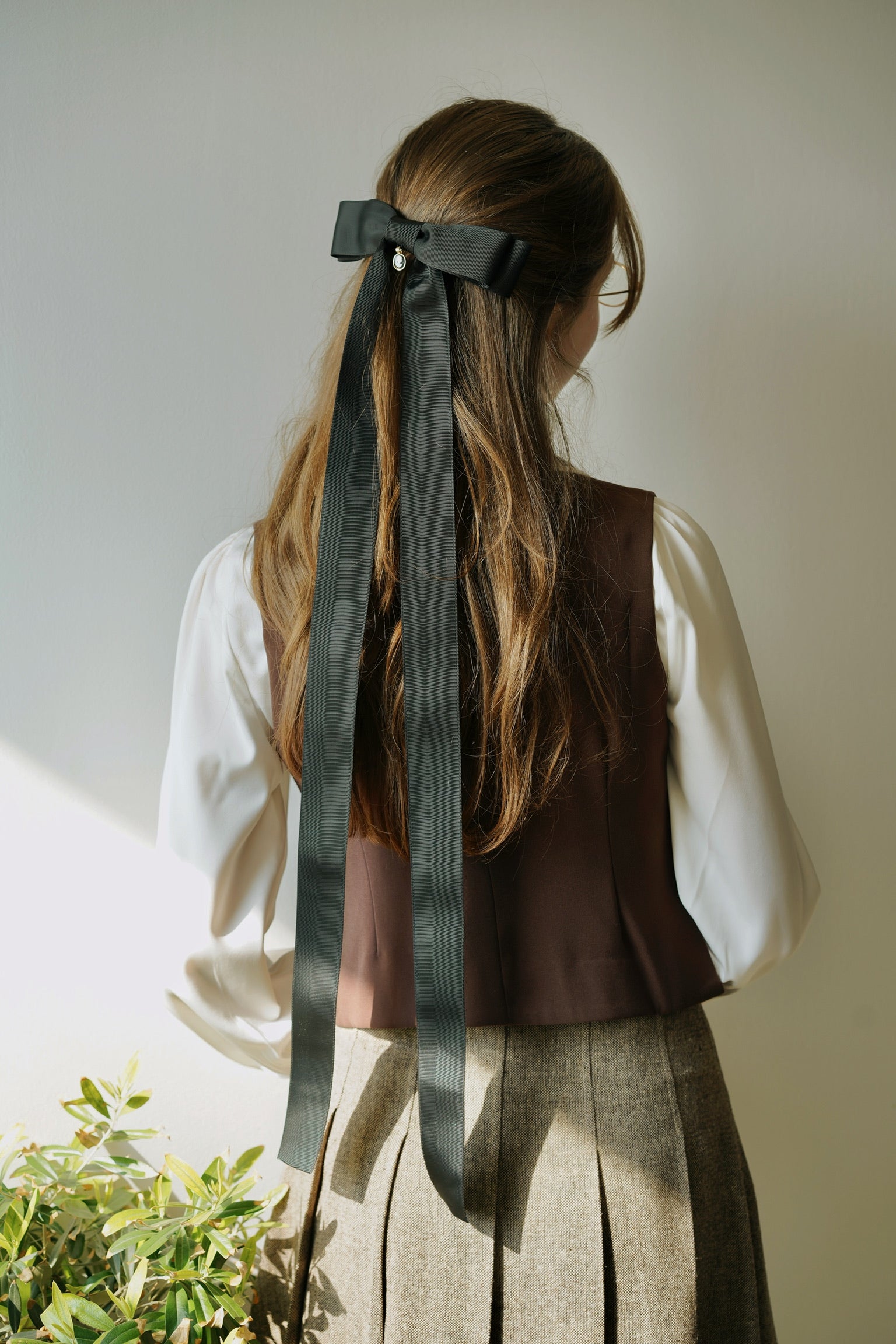 Handmade Cameo Romance Bow Clip