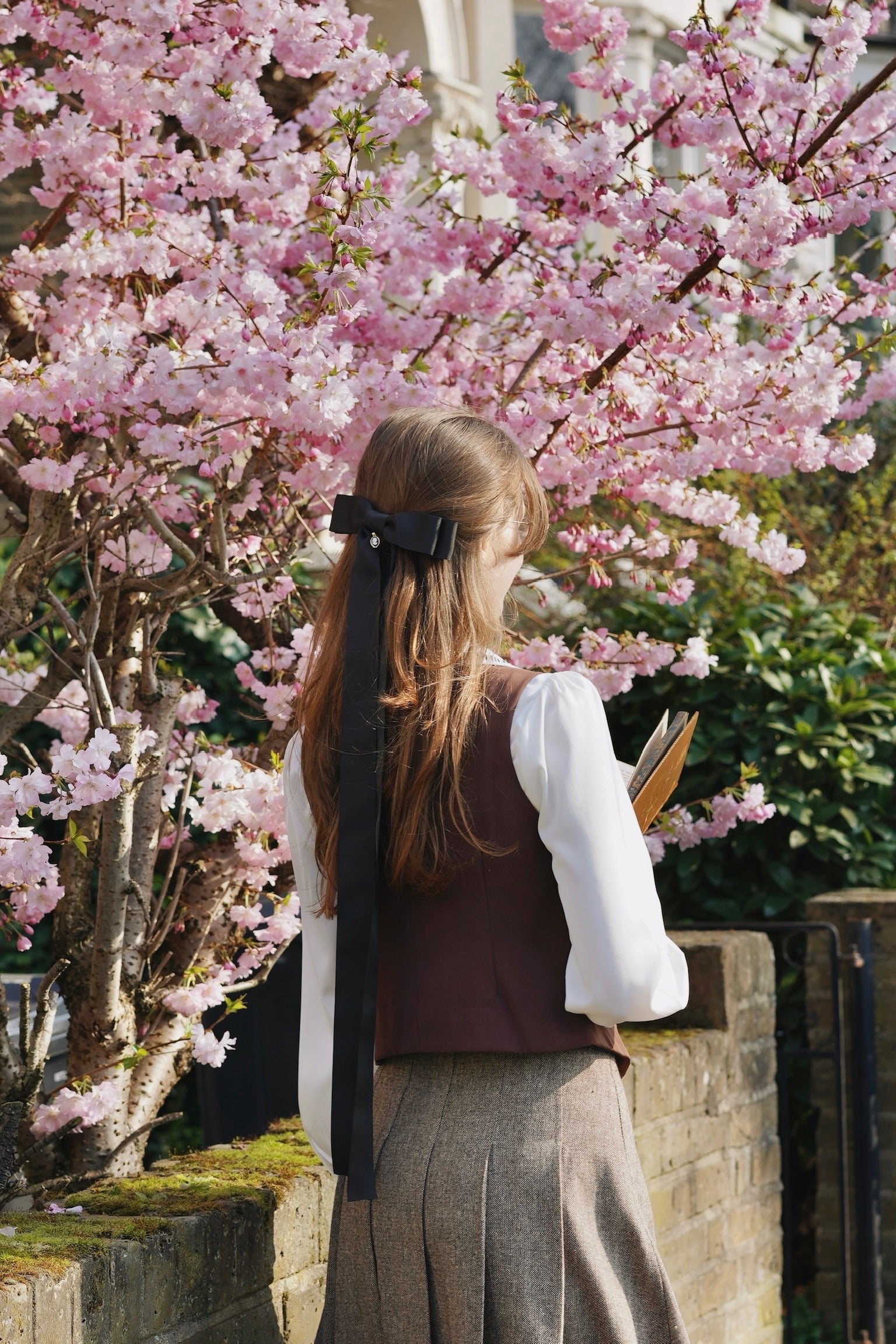 Handmade Cameo Romance Bow Clip